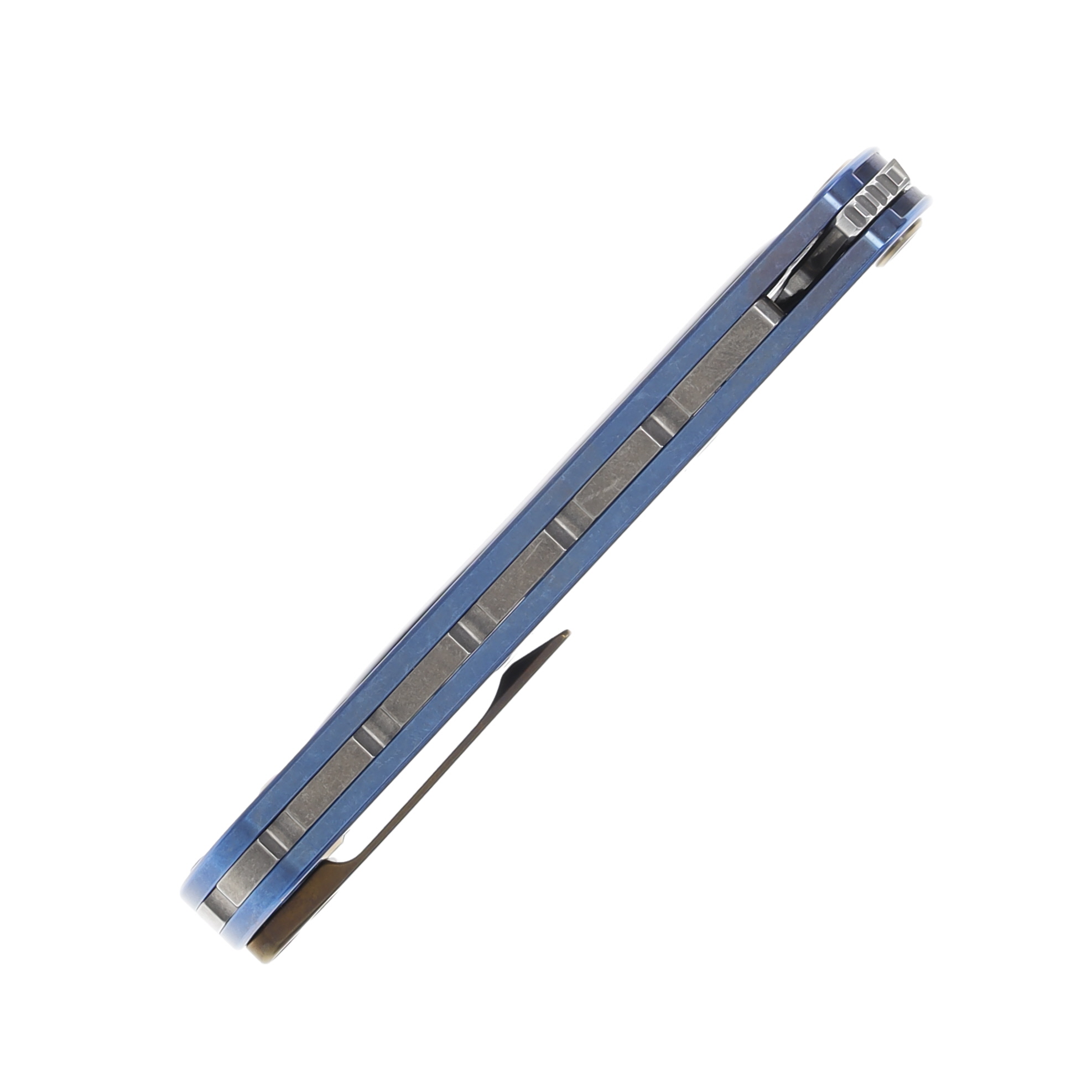 Medford T-Bone 4in Tumbled S45VN Drop Point Blue Mosaic Bronze Hardware/Clip MK2154TD-37A2-T1C1-Q4 View 8
