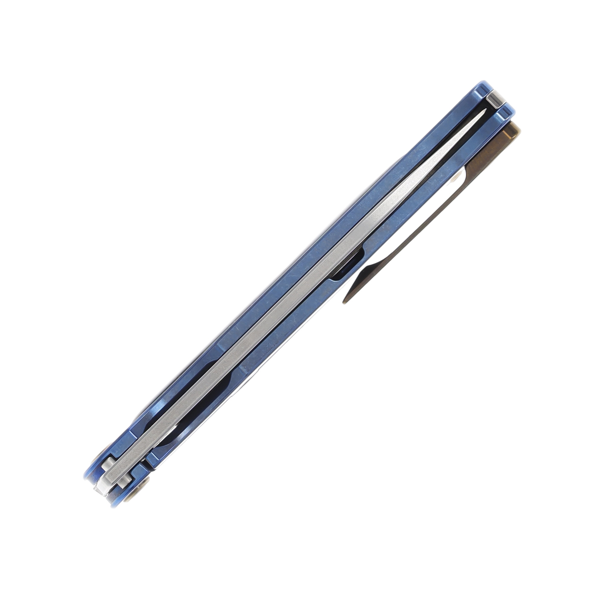 Medford T-Bone 4in Tumbled S45VN Drop Point Blue Mosaic Bronze Hardware/Clip MK2154TD-37A2-T1C1-Q4 View 7