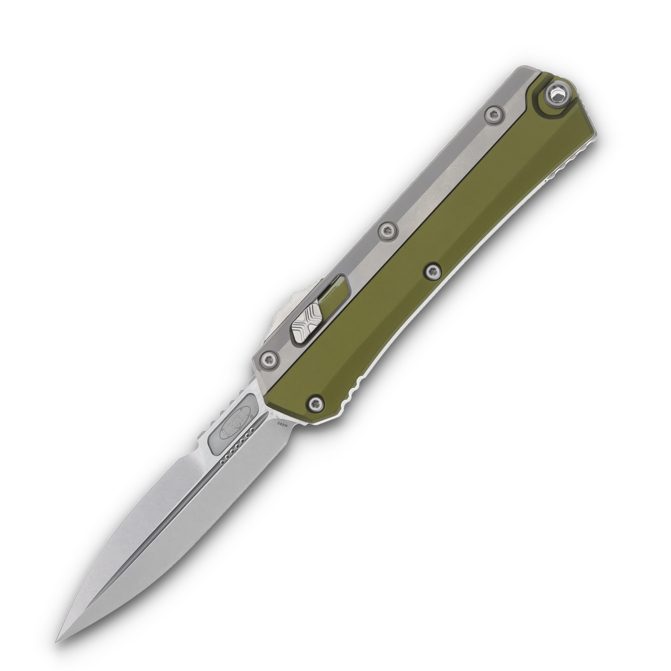Microtech Glykon Bayonet OD Green Apocalyptic Automatic View 1