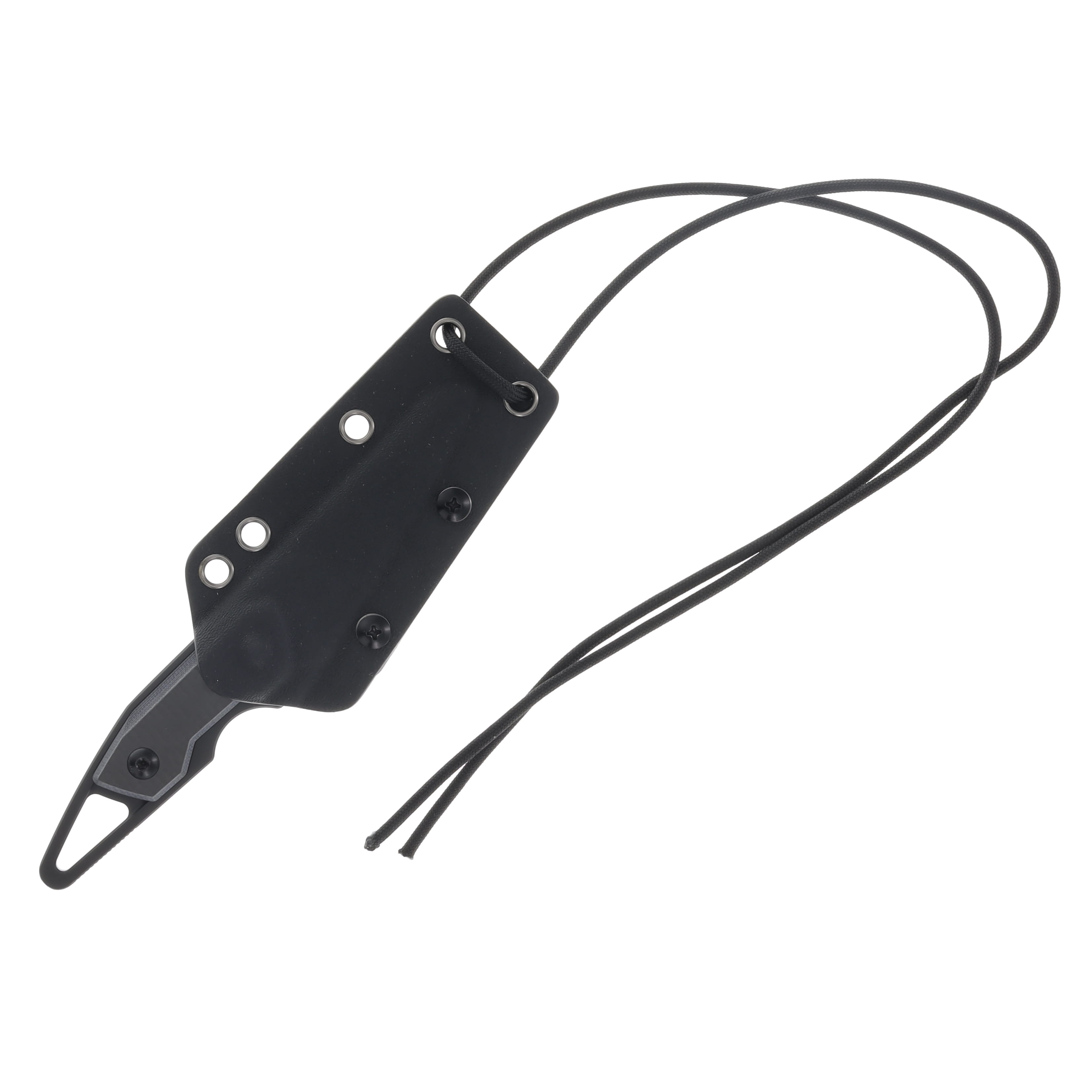 Kizer Groom Fixed Blade Knife 3.08 Inch Plain Black Reverse Tanto 1060A2 View 3