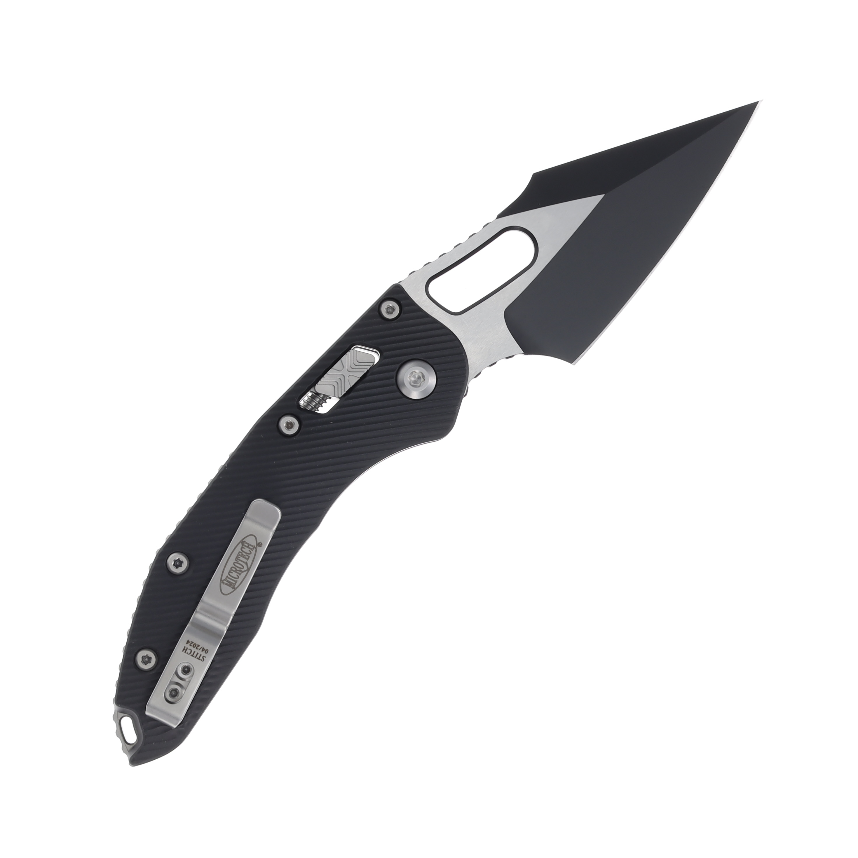 Microtech Stitch S/E Ram-Lok Black STD Fluted Aluminum Type III MT169RL1FL View 2