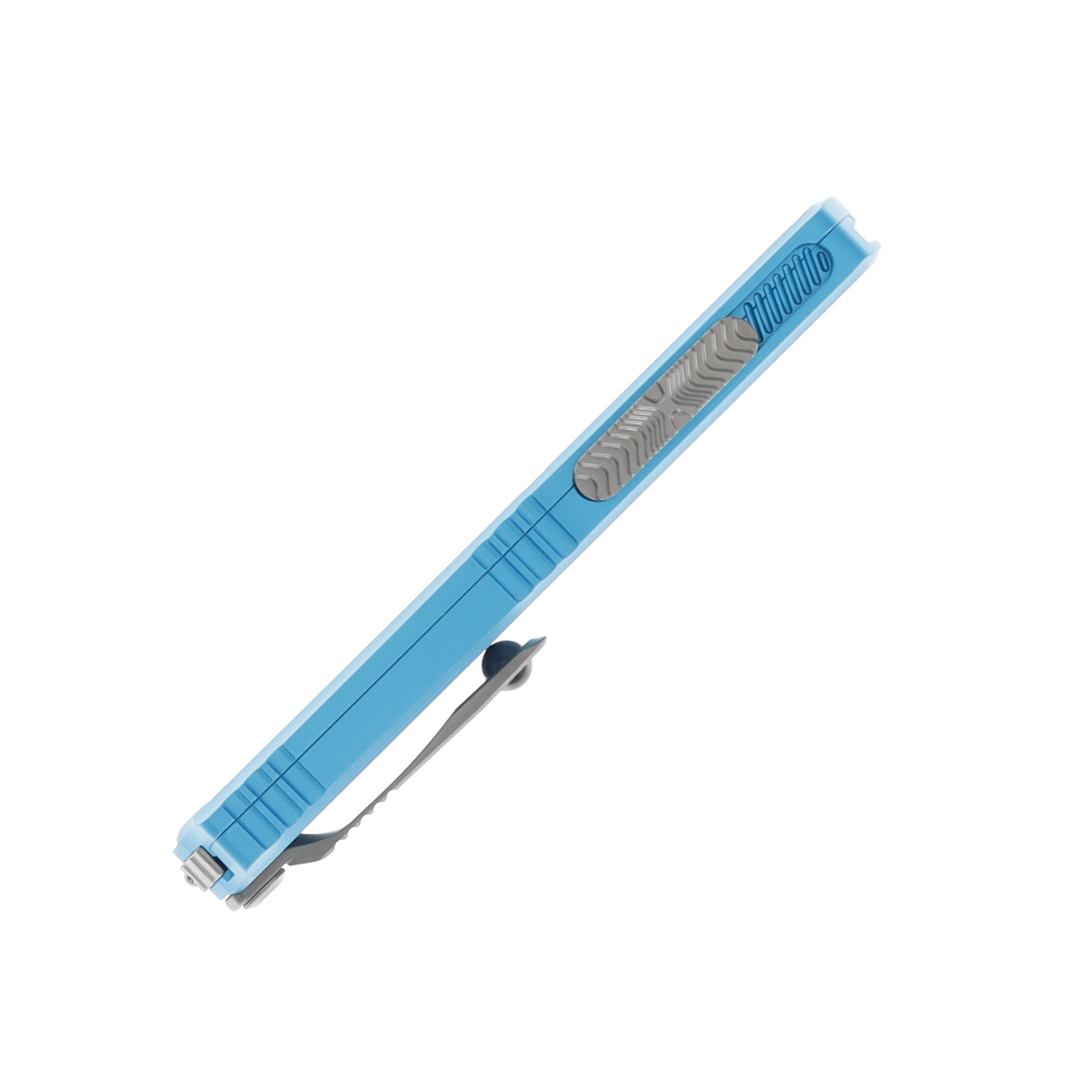 Microtech Mini Hera II OTF Automatic Satin Bayonet Turquoise AUMT1701M4TQ View 5