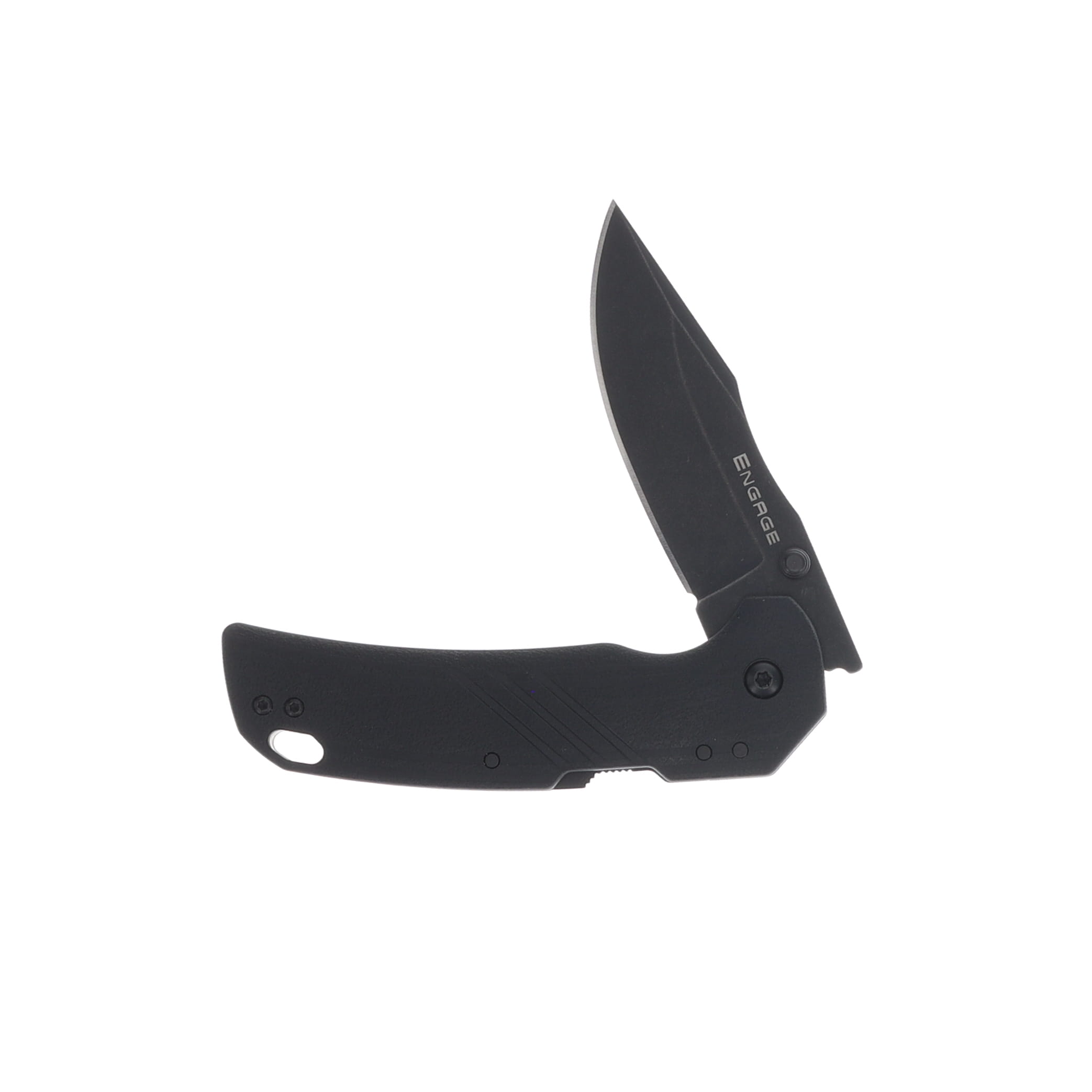 Cold Steel Engage AUS10 Straight Edge Black PVD Stonewash Blade Black GFN Handle CS-FL-30DPLC-10B View 3