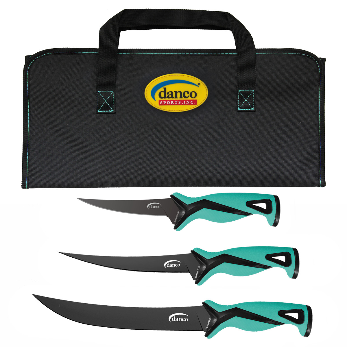 Danco Pro Series Knife Kit (5 Inch, 7 Inch, 9 Inch fillet) Seafoam RKB-P-010 View 1
