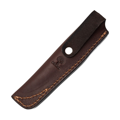 Boker Arbolito Nicker Fixed Knife Brown 3.75in Plain Satin Drop Point BKBA736H View 6