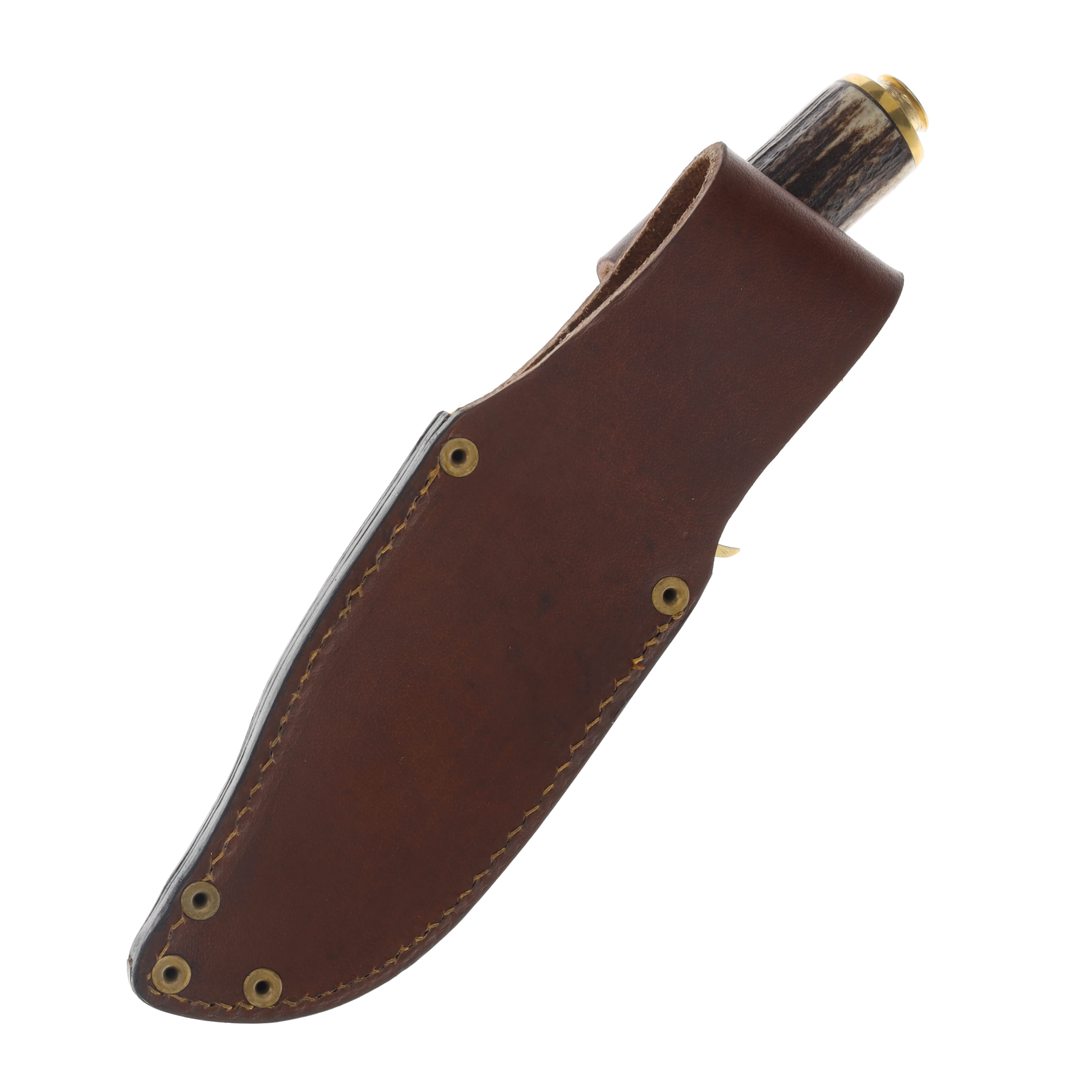 Ole Smoky Clip Point Fixed Blade Hunting Knife Stag/Brass OS306 View 3