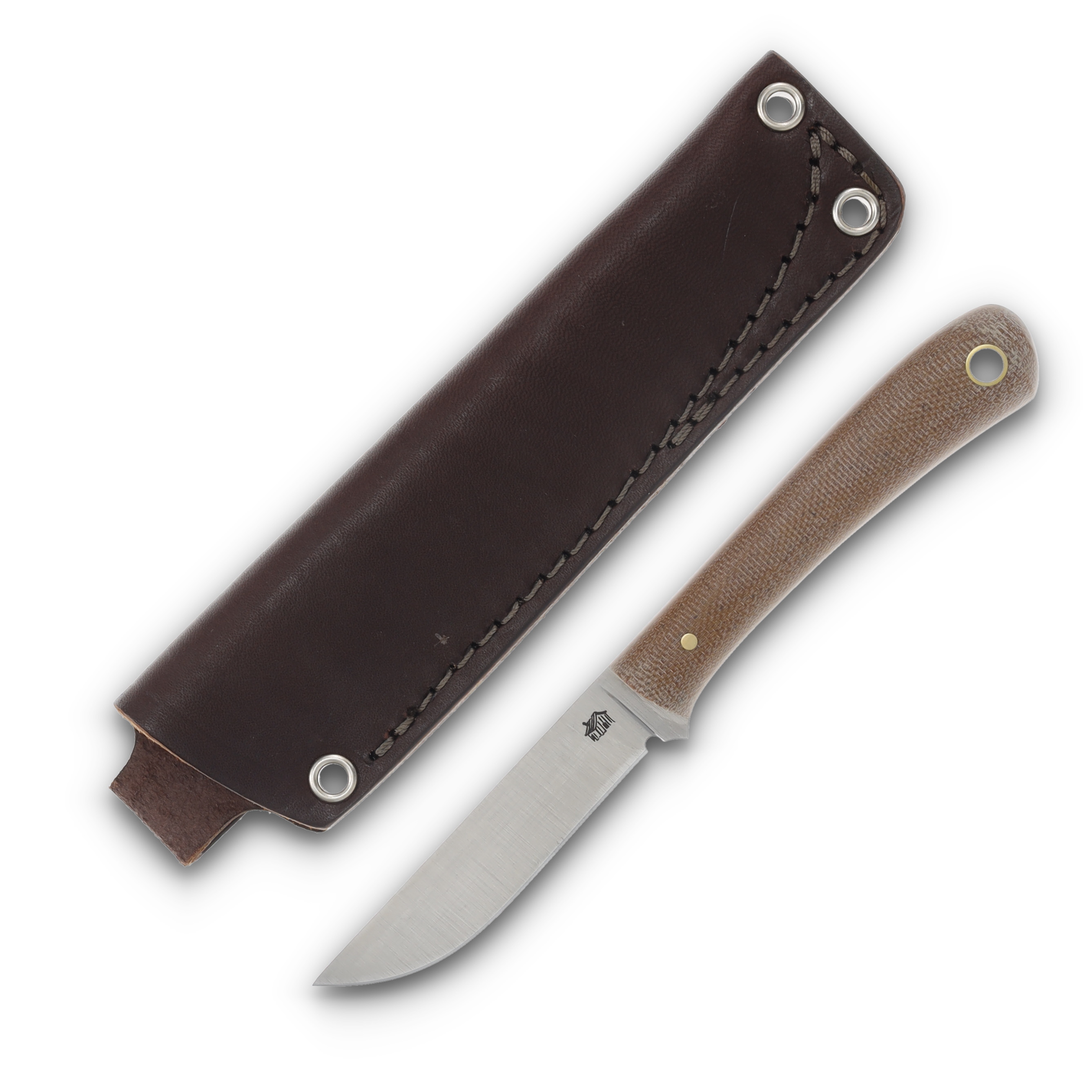 LT Wright Bandit PSB-27 Flat Grind Blade Natural Micarta Handle LTBANPSBFN View 1