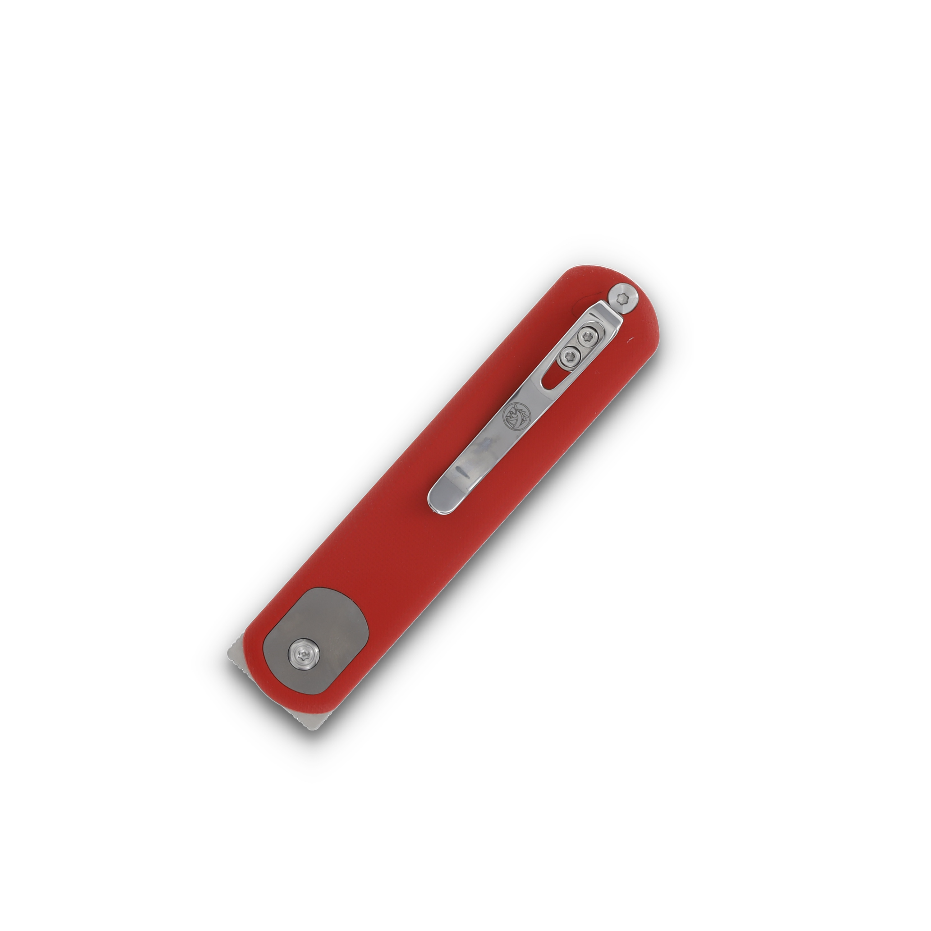 Vosteed Corgi Button Lock Folding Knife Satin Sheepsfoot/Red G-10 A0726 View 6