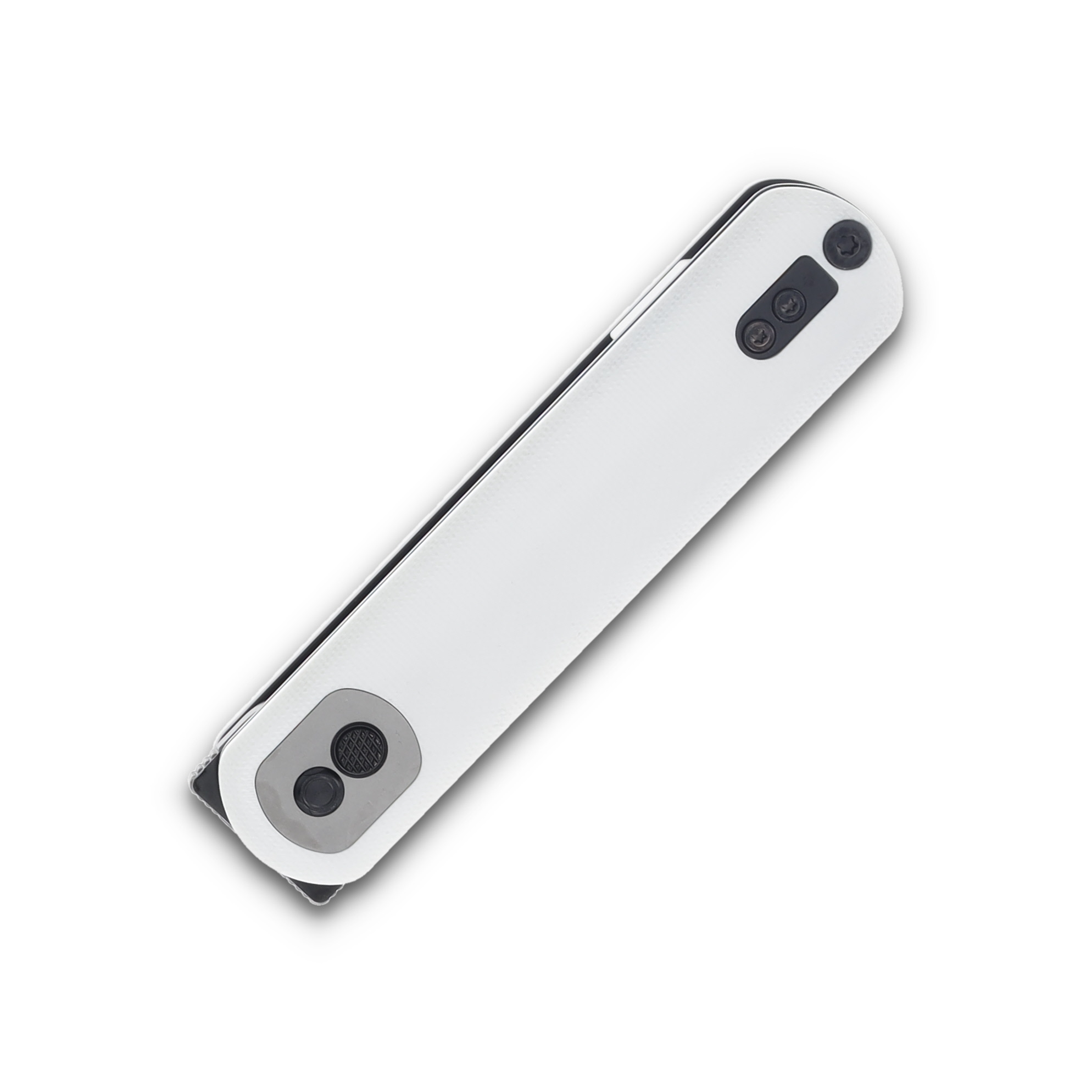 Vosteeed Corgi White 2.99 Inch Plain Black Stonewash Drop Point CG3S01 View 6