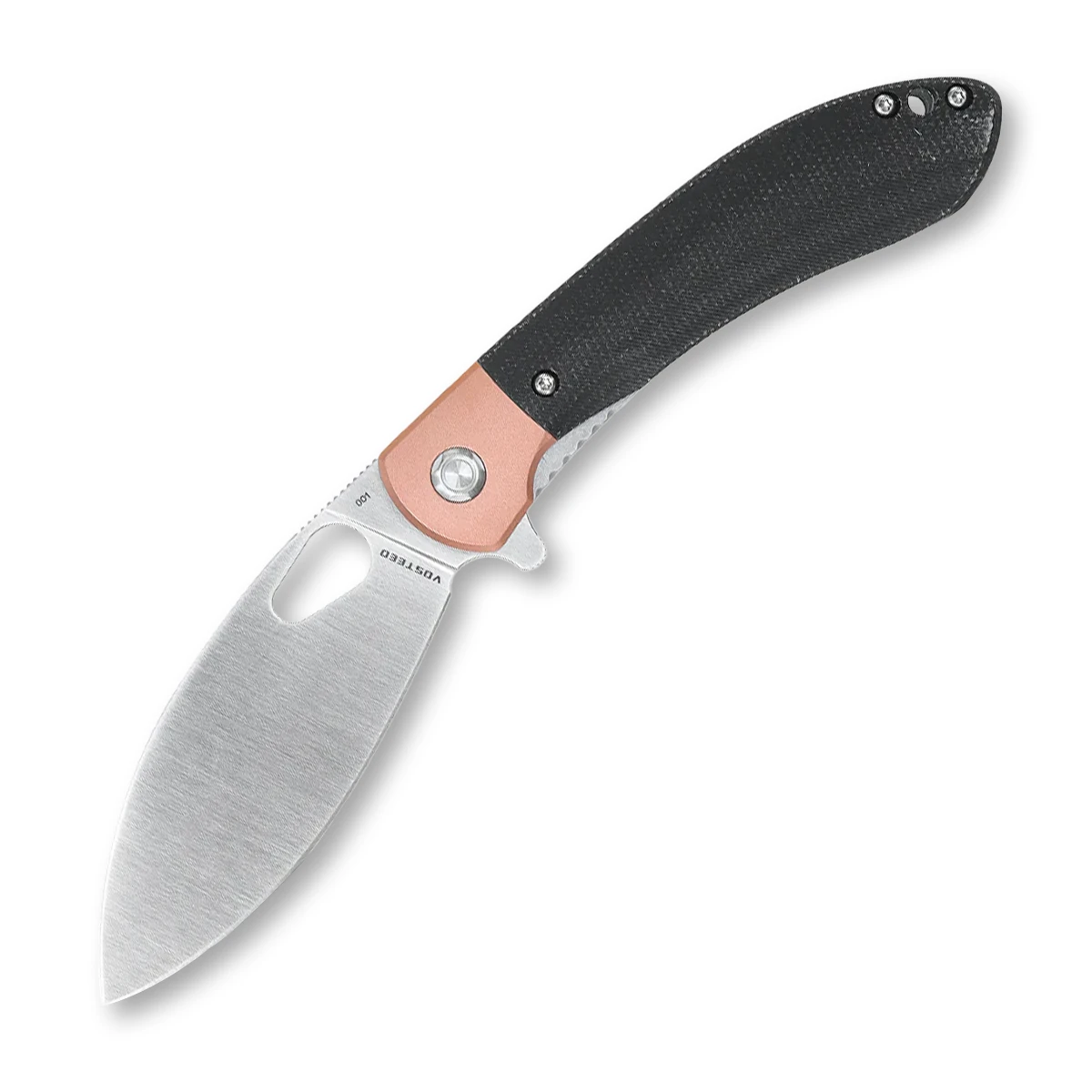 Vosteed Nightshade Elmax Satin+Black Micarta & Copper Bolster NSK001 View 1