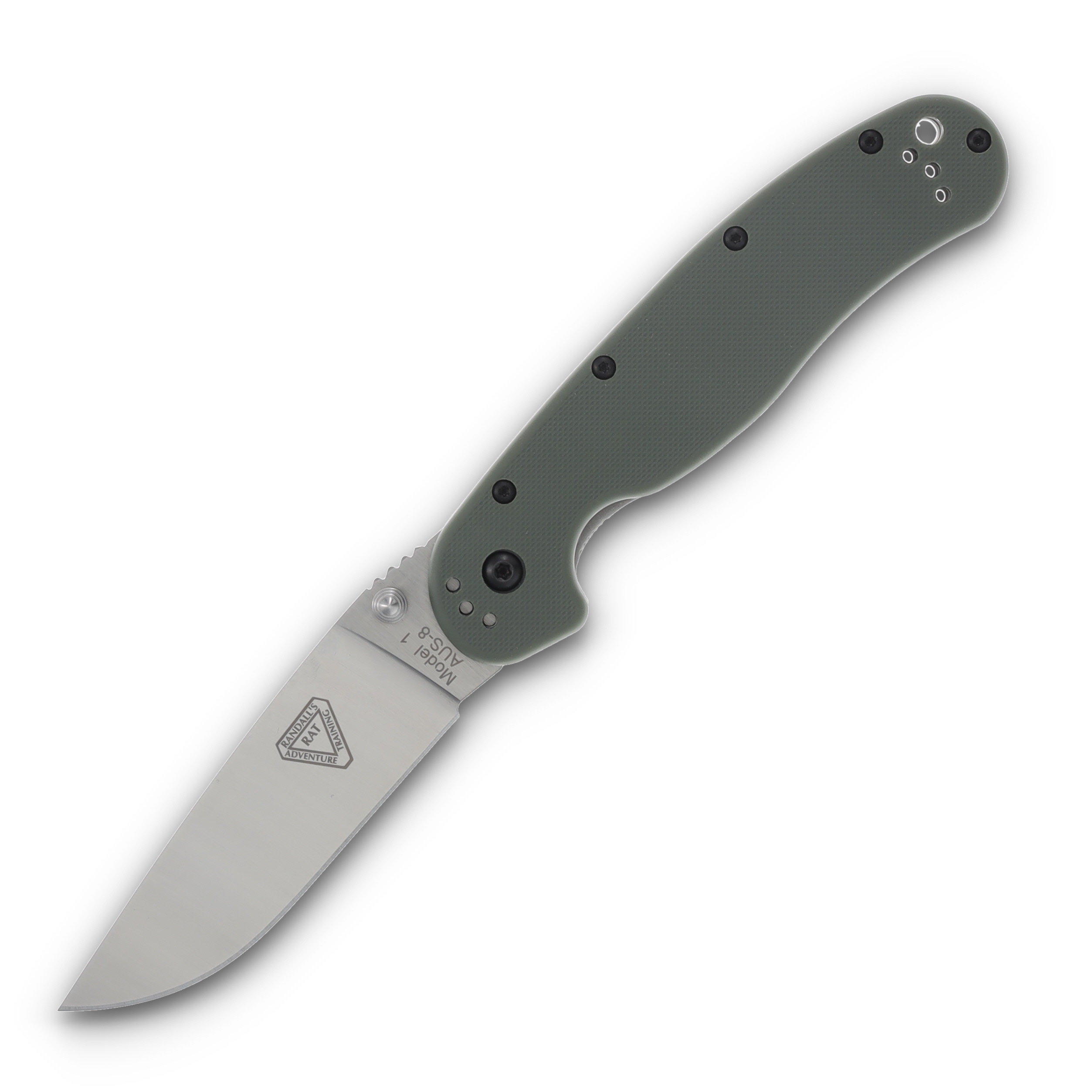 Ontario Rat I OD Green Handle Satin Aus-8 ON8848OD View 1