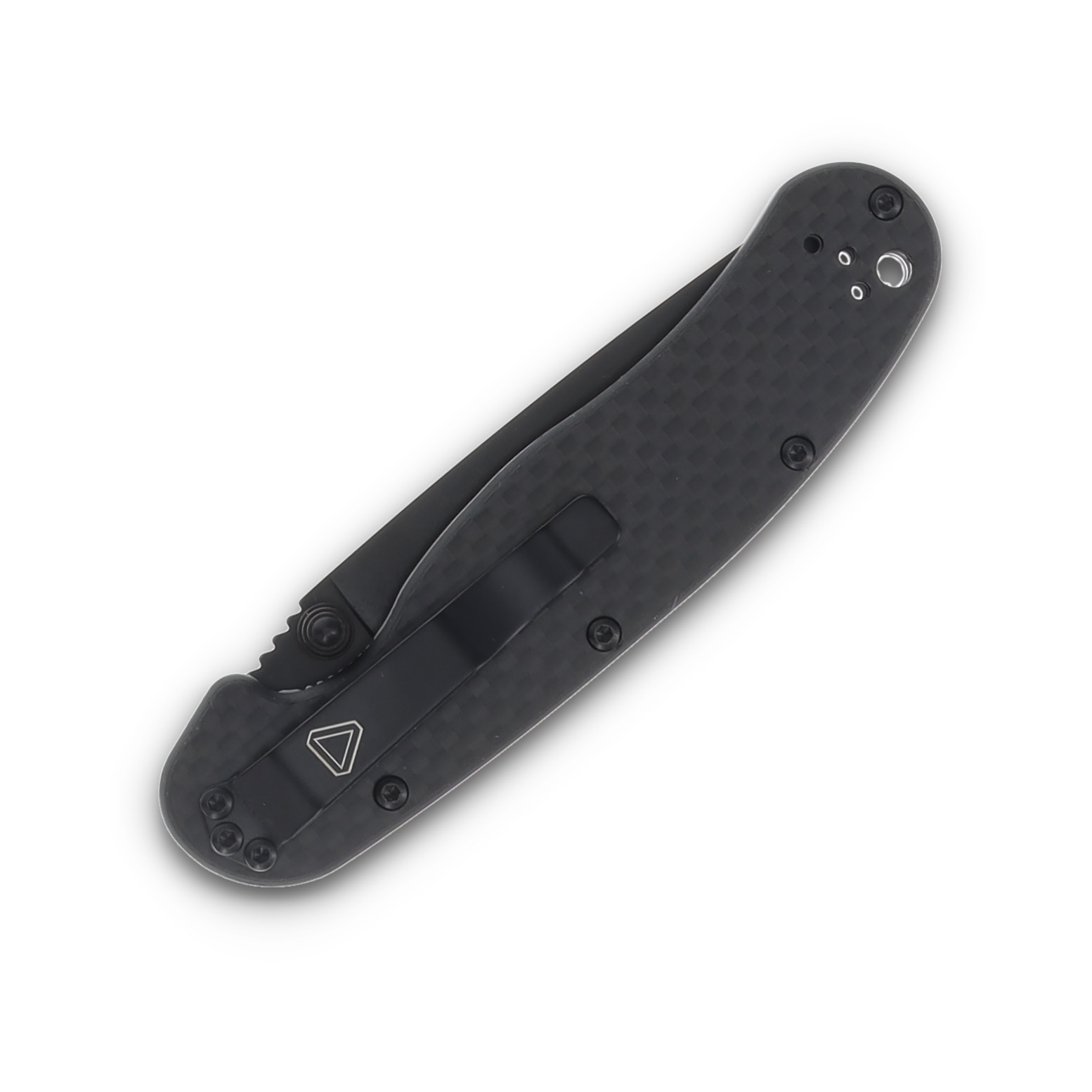 Ontario Knife Co. Rat II Carbon Fiber Black Aus-8 ON8838 View 6