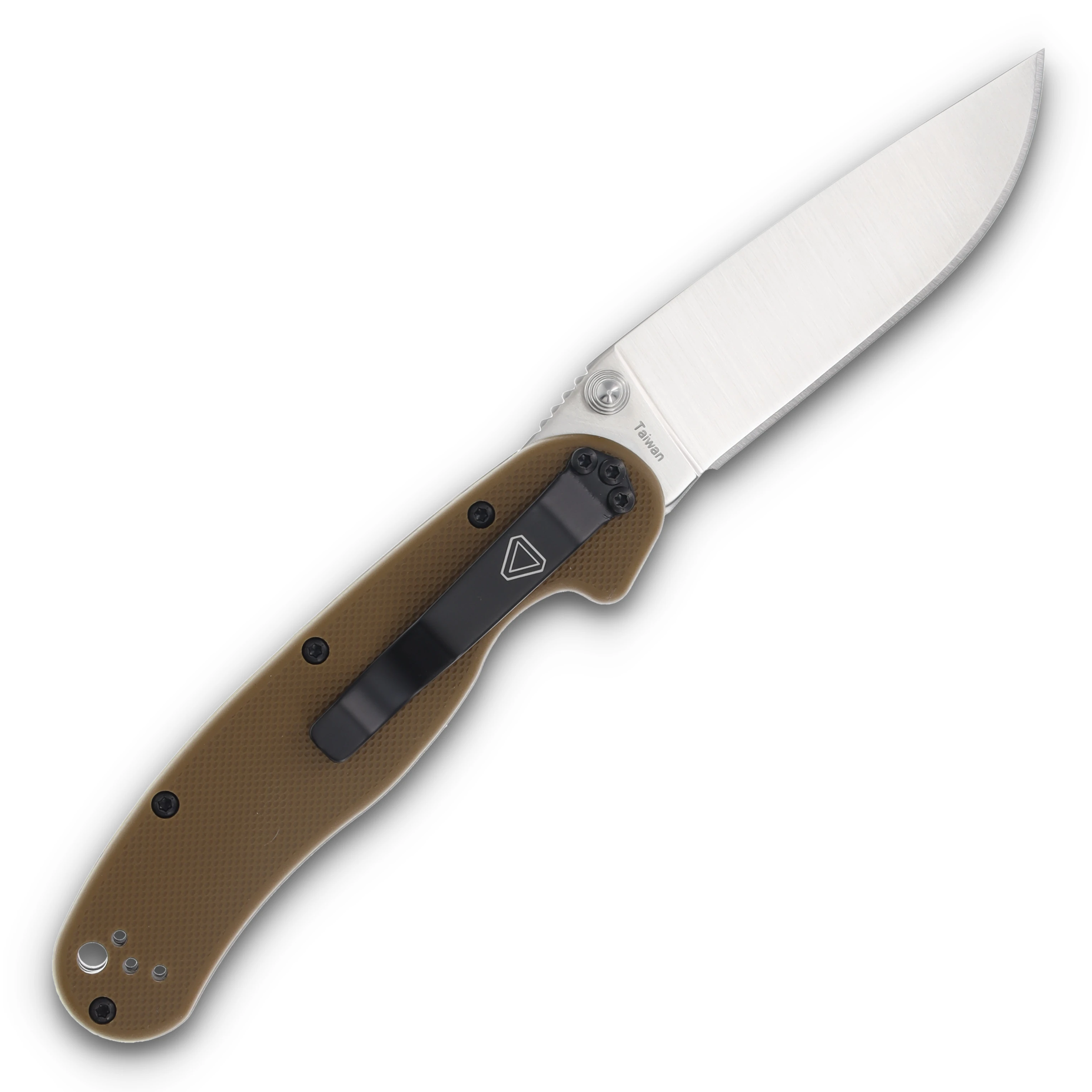 Ontario Rat II Coyote Brown Handle Satin Aus-8 Blade ON8860CB View 2