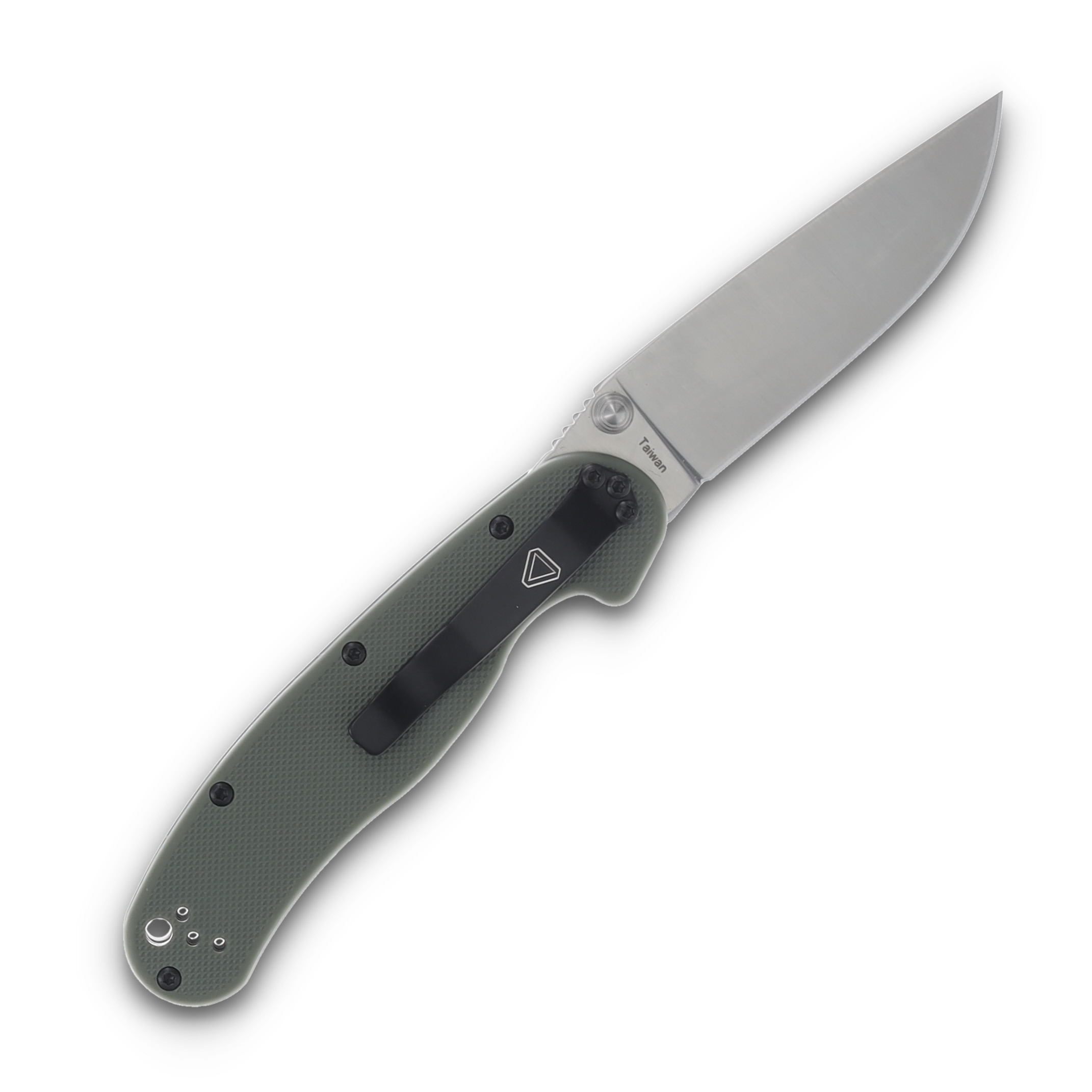 Ontario Rat II OD Green Handle Satin Aus-8 Blade ON8860OD View 2