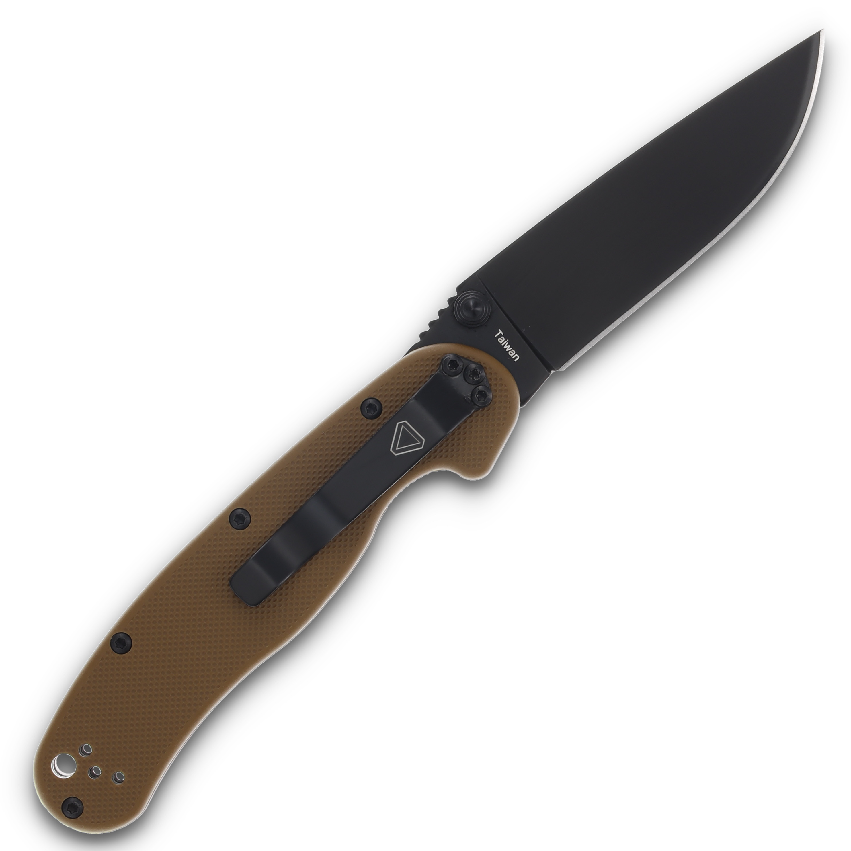 Ontario Rat II Coyote Brown Handle Aus-8 Black ON8861CB View 2