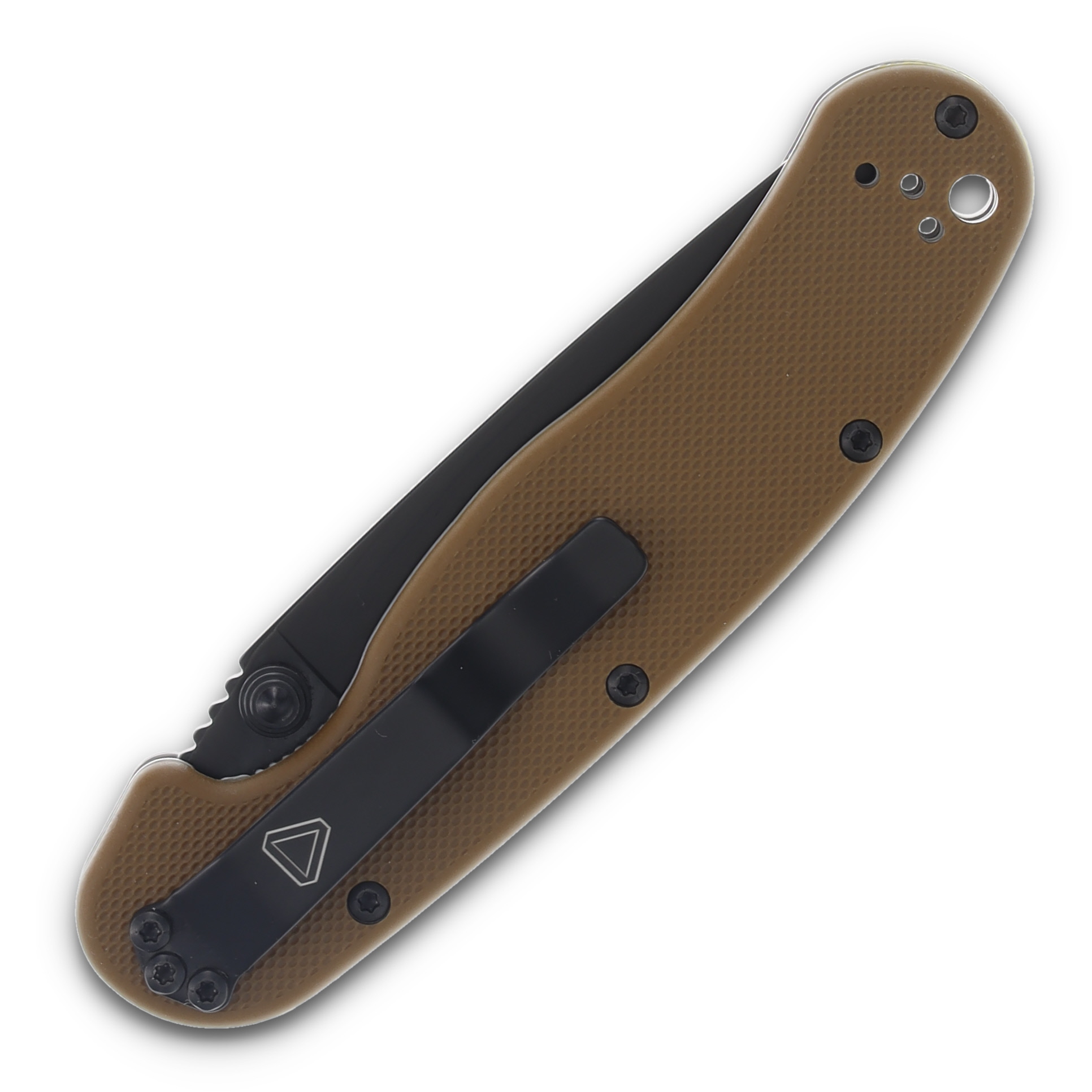Ontario Rat II Coyote Brown Handle Aus-8 Black ON8861CB View 4
