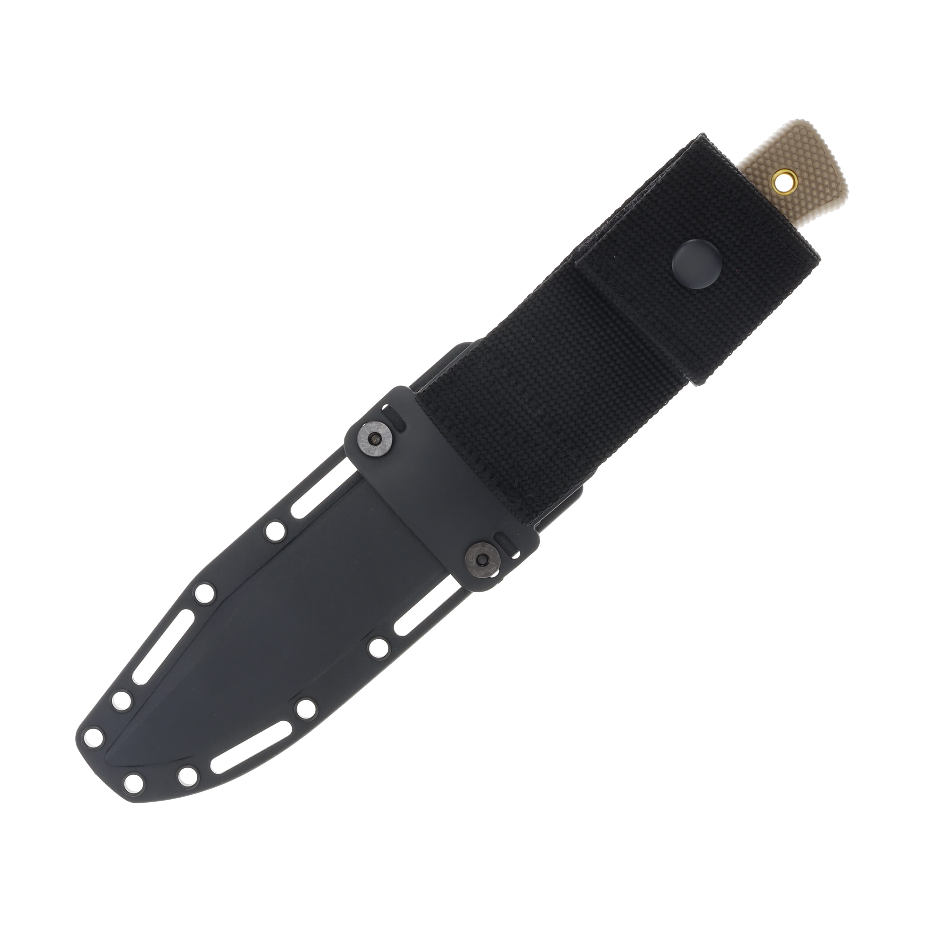 Cold Steel SRK Black Tuff-Ex Coated SK5 Carbon Steel Clip Point Desert Tan Kray-Ex Handle CS49LCKDTBK View 3