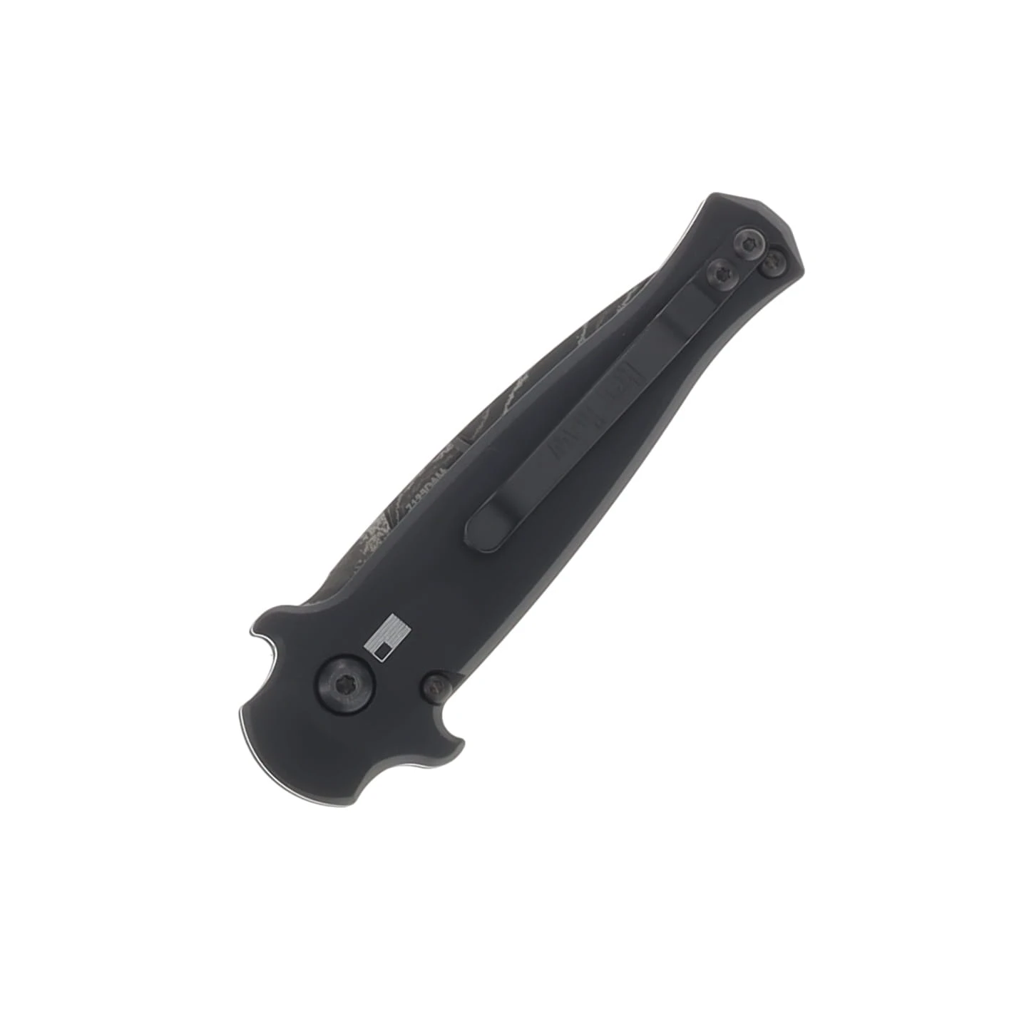 Kershaw Launch 12 OTS Auto Folding Knife Black 2.5in Damascus Spear Point S/E Plain AUKS7125DAM View 3