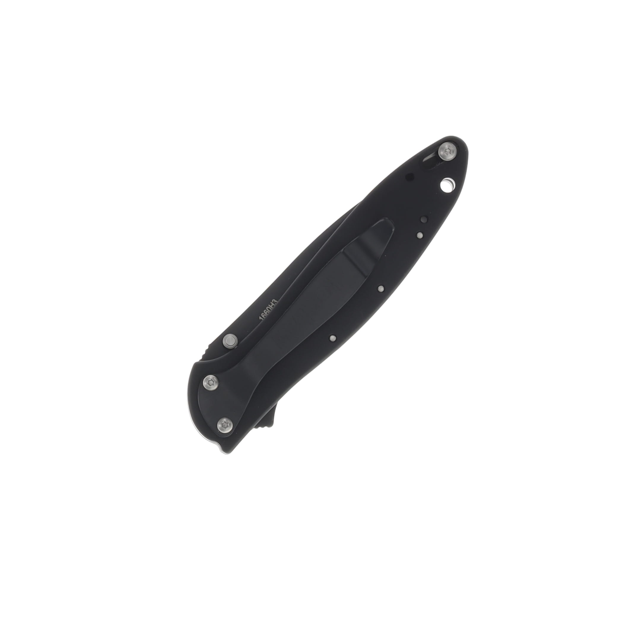 Kershaw Leek Folding Knife 3 Inch Plain Black Cerakote Drop Point KS1660H3 View 3