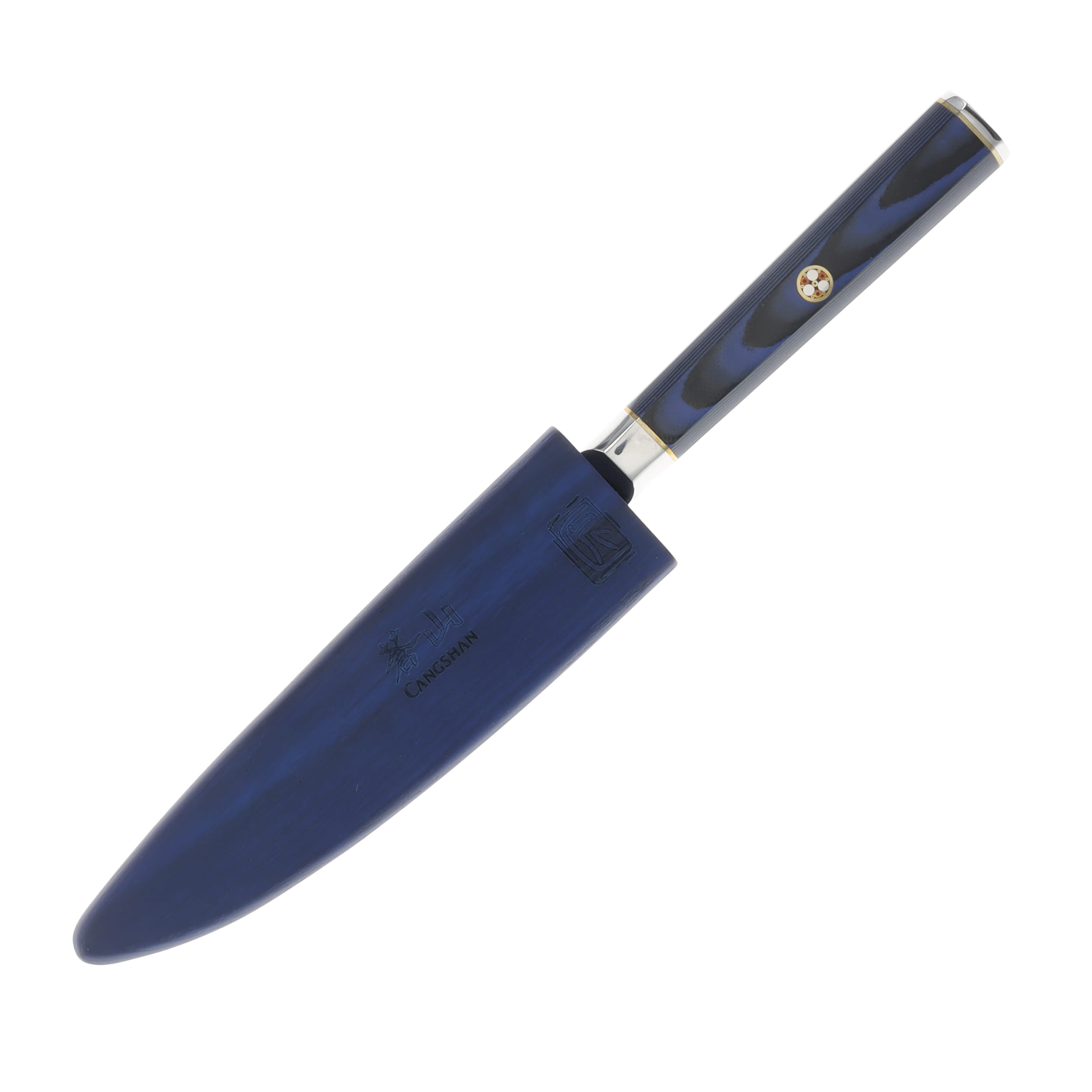 Cangshan Kita Series 5" Serrated Utility Knife With Sheath 501448 View 4