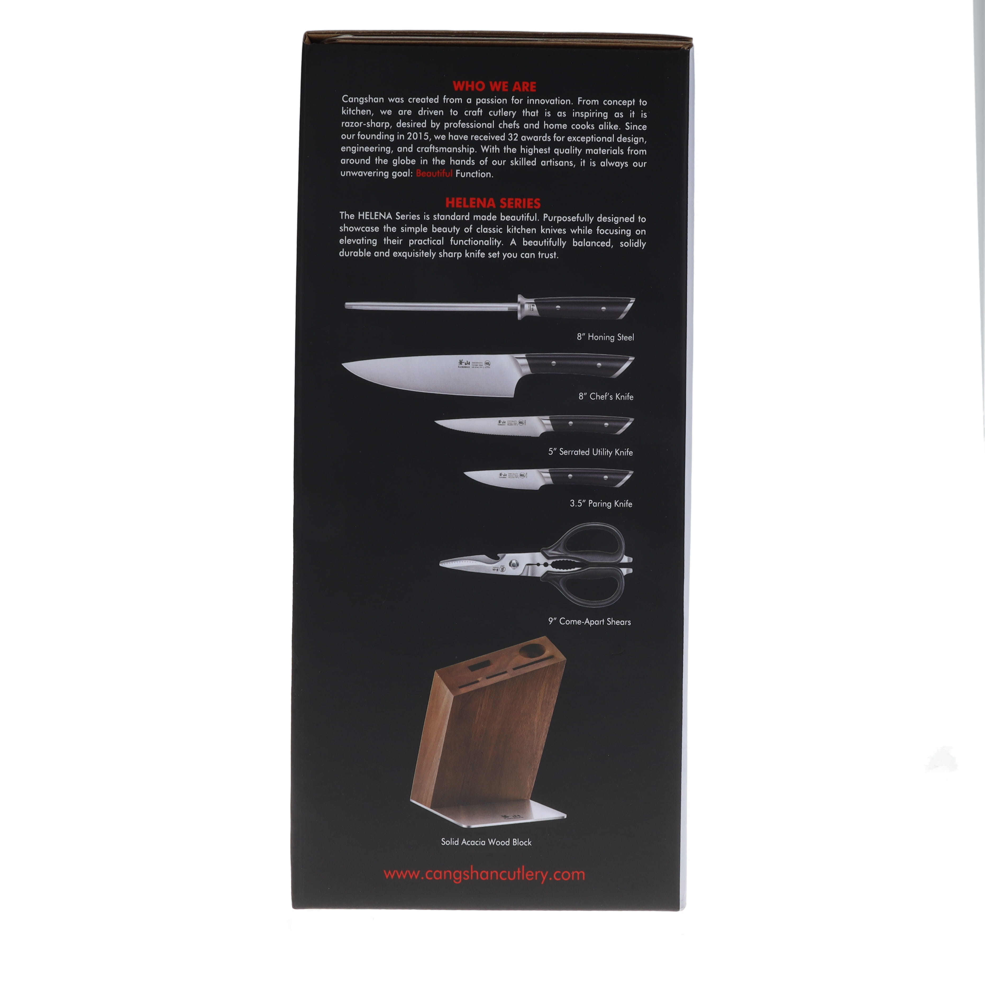 Cangshan Helena Series 6 pc HUA Knife Block Set 503237 View 4