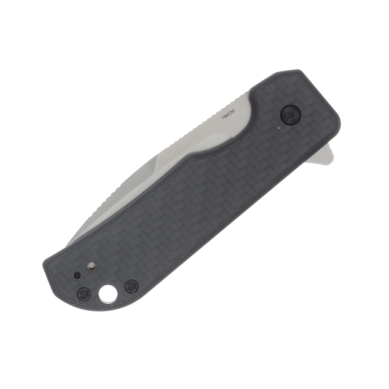 Kizer Nice Guy Carbon Fiber 2.39in Stonewashed Drop Point Blade V3011C1 View 6