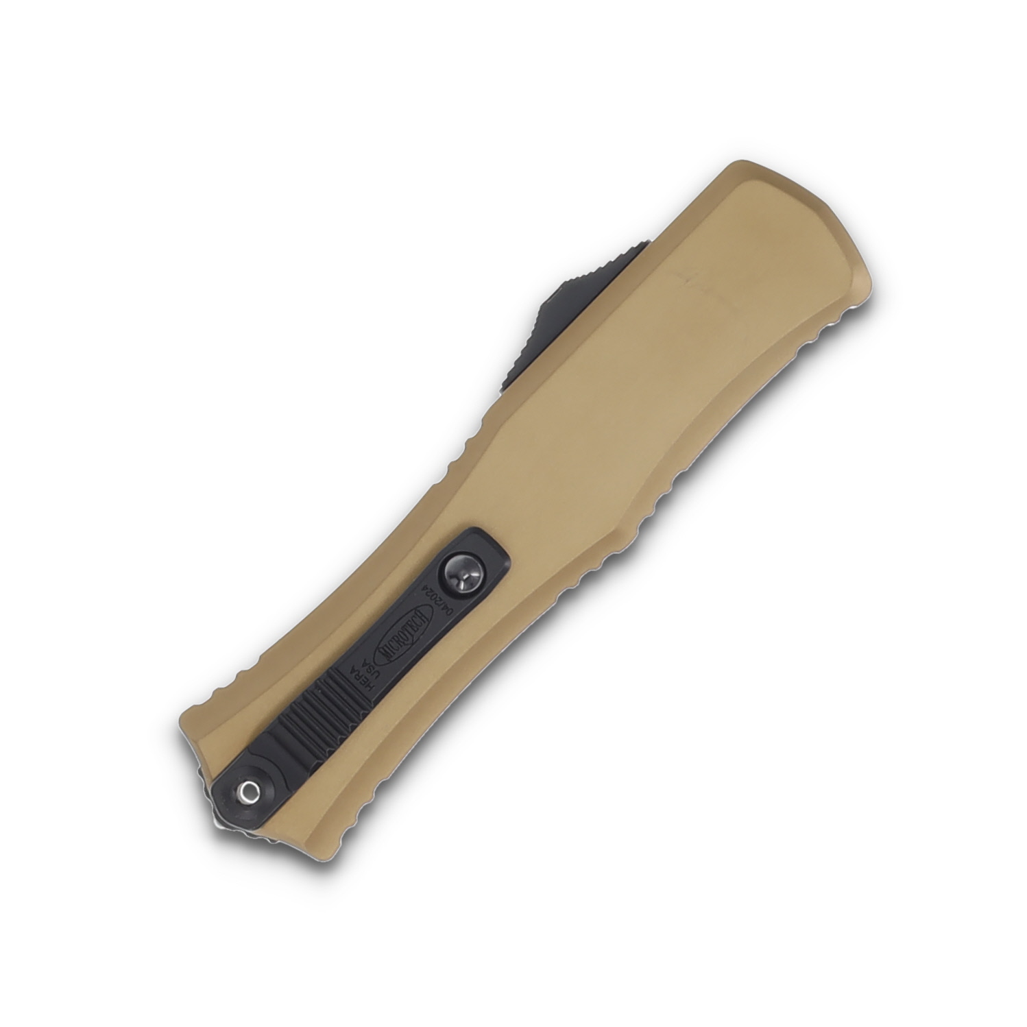MICROTECH Hera II Mini Bayonet Tan Partial Serrated AUMT1701M2TA View 4