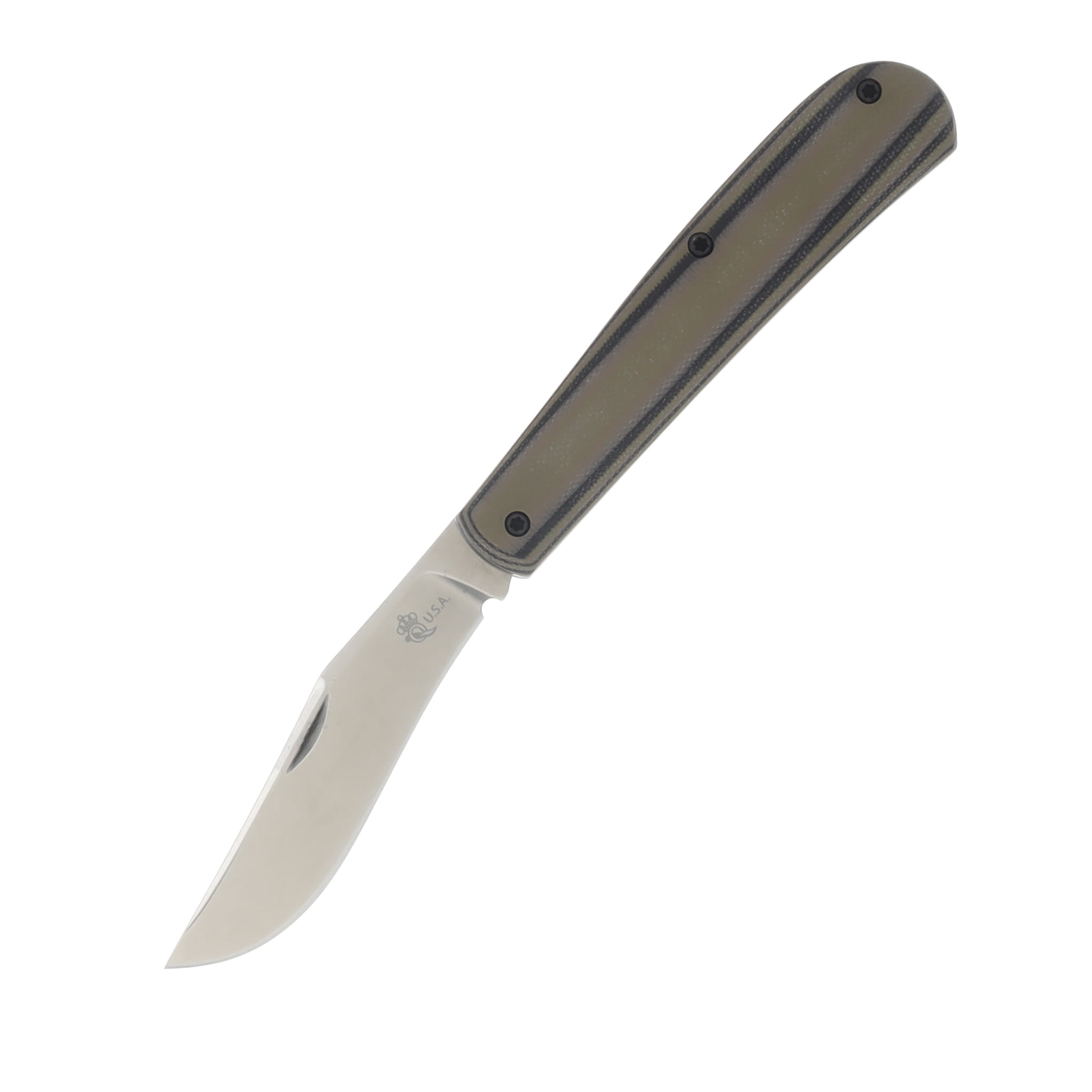 Queen U.S.A. Magnacut Slip Joint Trapper Camo G10 Folding Knife QSJMCAMO-G10 View 1