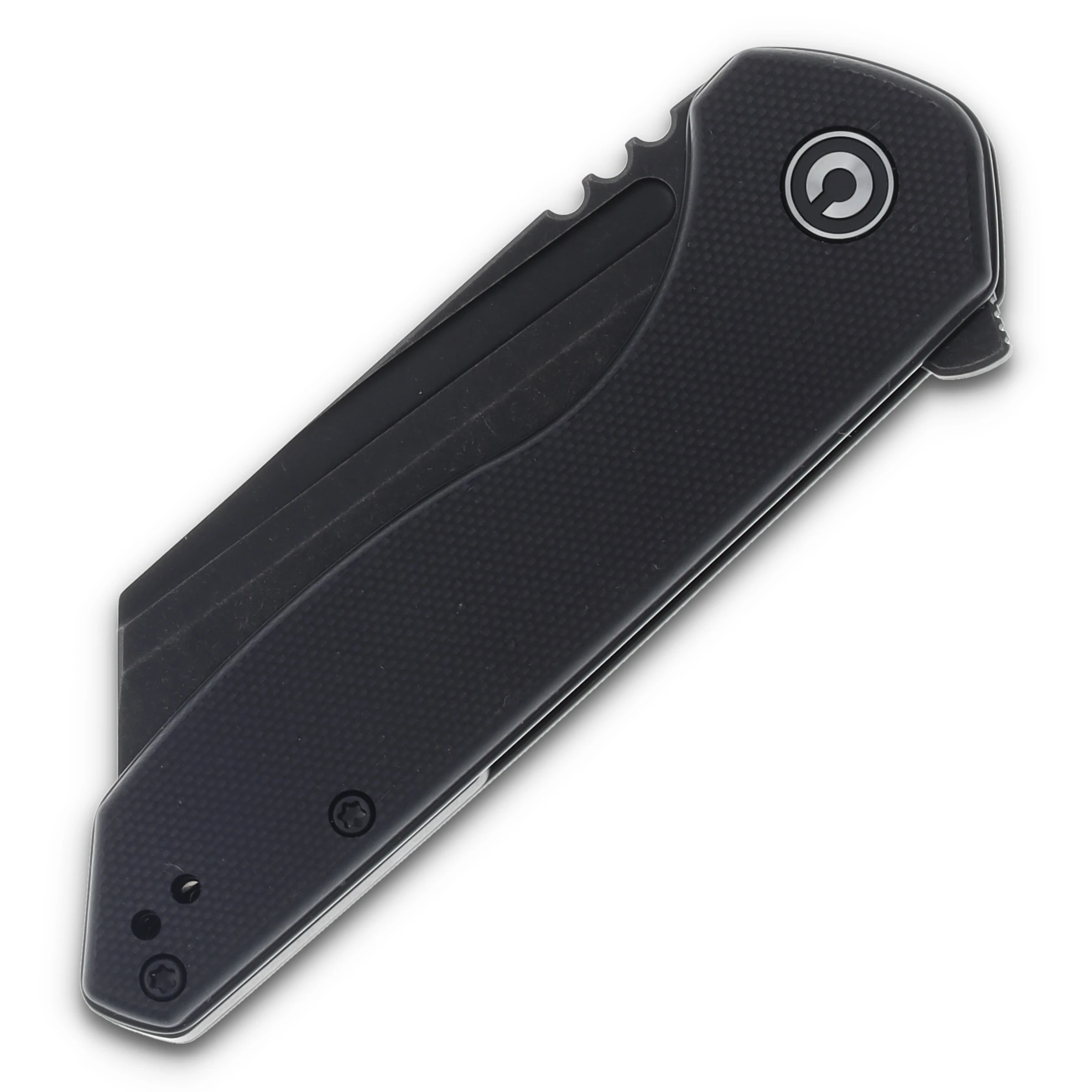 CIVIVI ExOne Folding Knife 2.94in Plain Black Stonewash Reverse Tanto C23036-1 View 3