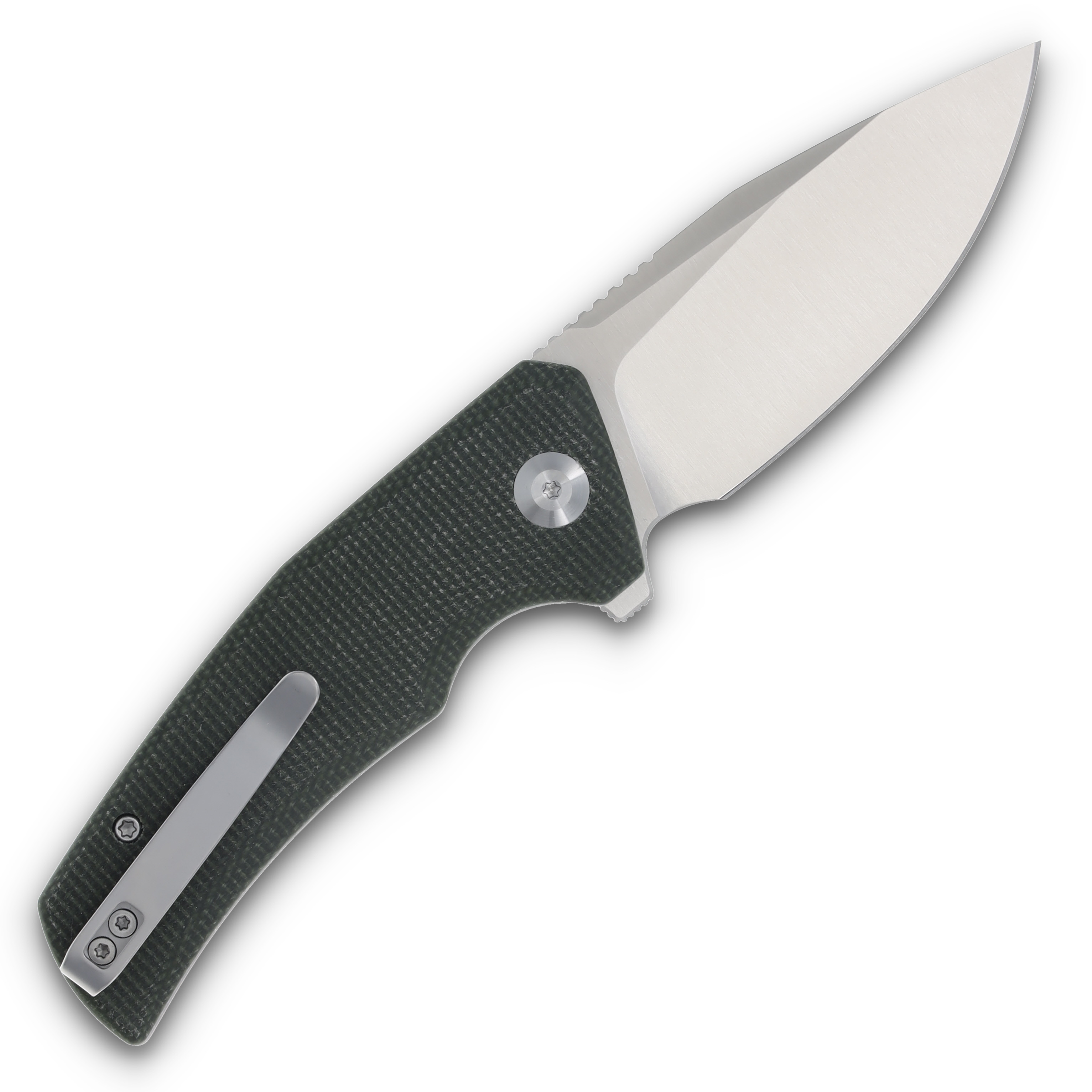 CIVIVI Regulatron Folding Knife Green 2.98 Inch Plain Satin Drop Point C23006-2 View 2