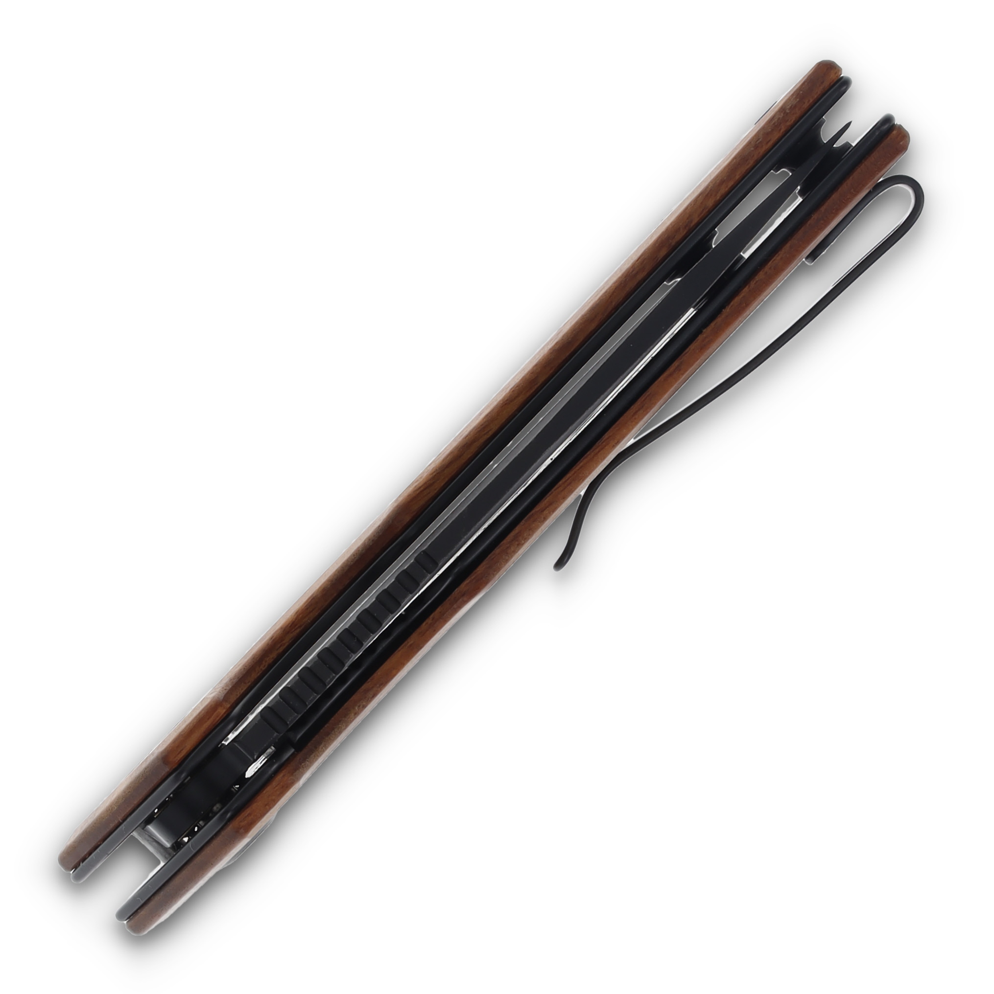 CIVIVI Regulatron Wood 2.98 Inch Plain Black Stonewash Drop Point C23006-3 View 5