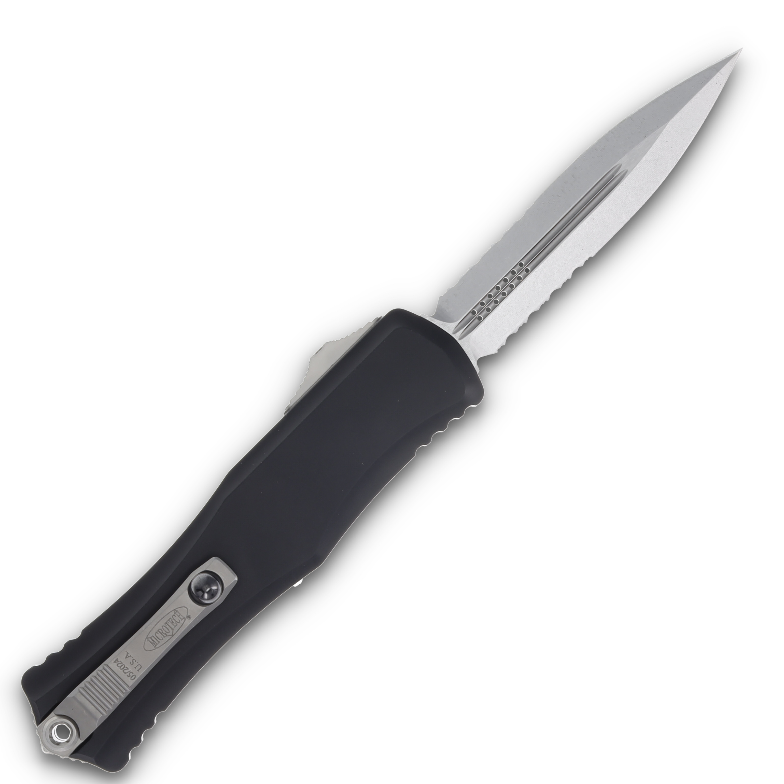 Microtech Hera II D/E Stonewash Partial Serrated AUMT170211 View 2