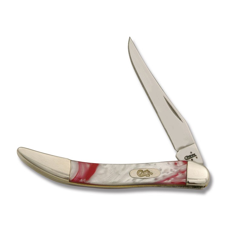 Case Peppermint Corelon Small Texas Toothpick Folding Knife CA910096PM View 1