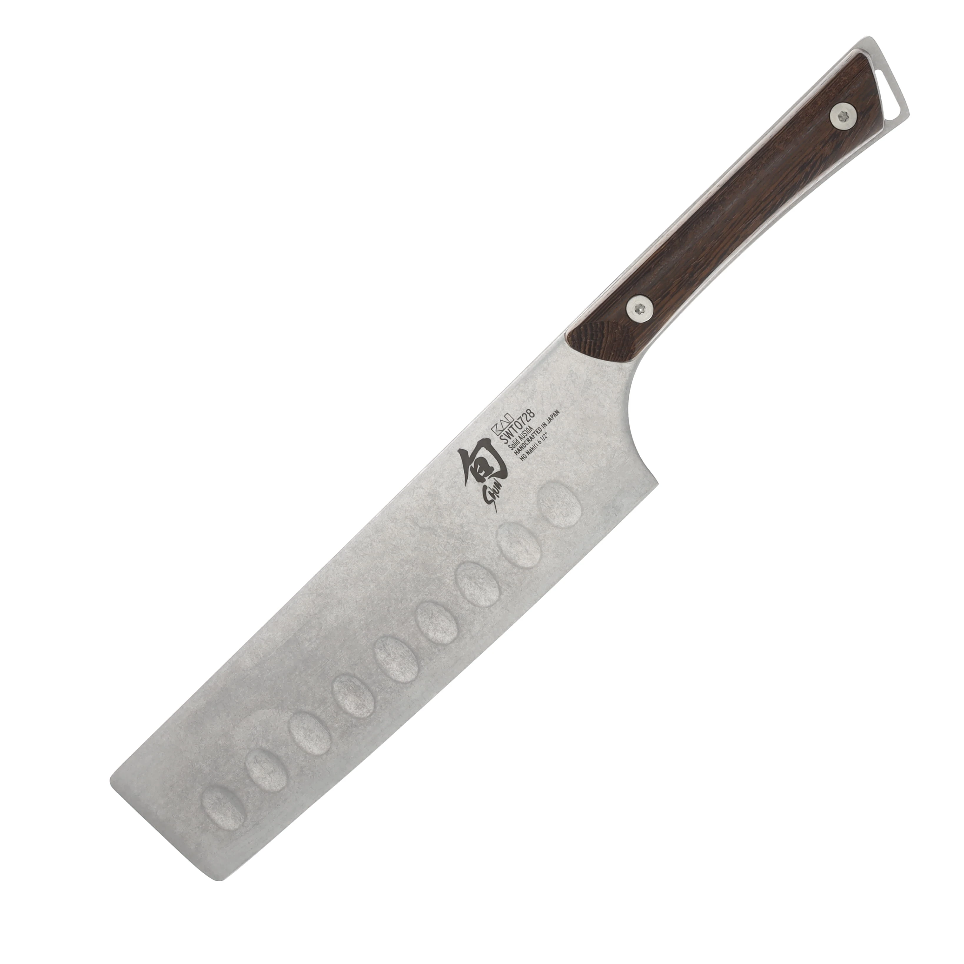 Shun Kanso Hollow Ground Nakiri Kitchen Knife 6.5in Plain Tagaysan Wood SSWT0728 View 1
