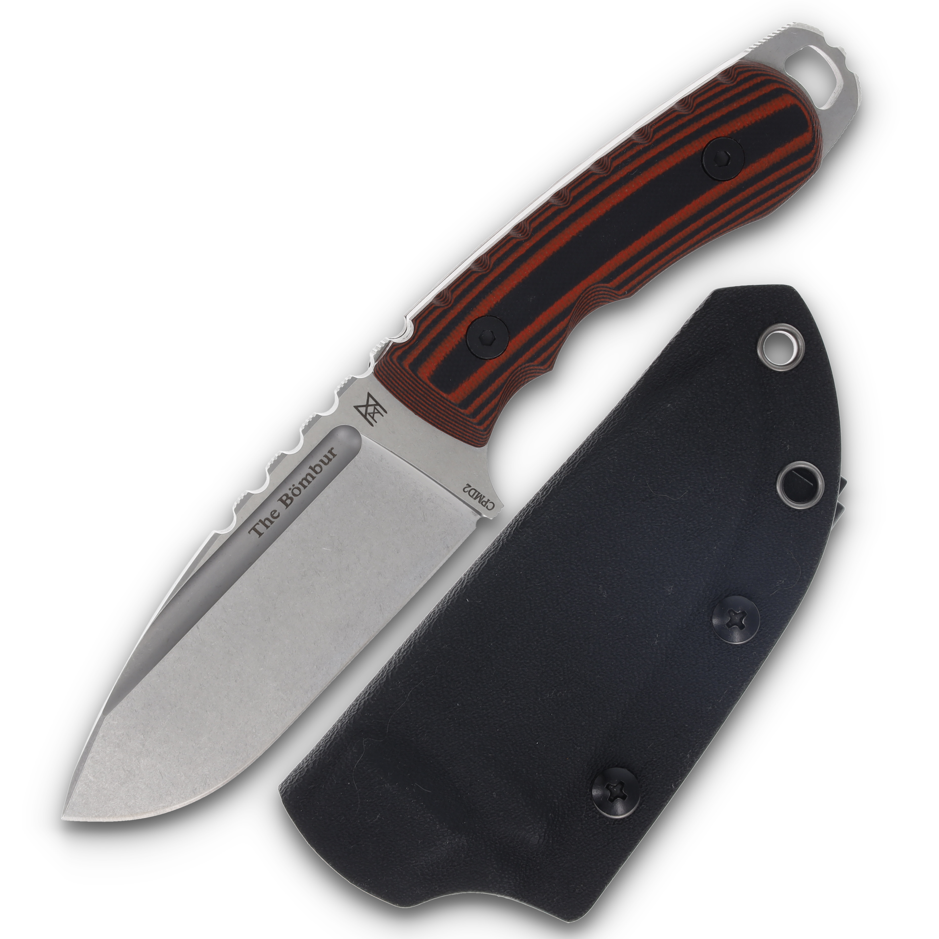 Midgards Messer Bömbur Fixed Blade 3.86in Plain Drop Point MM-BOM-FIX View 1