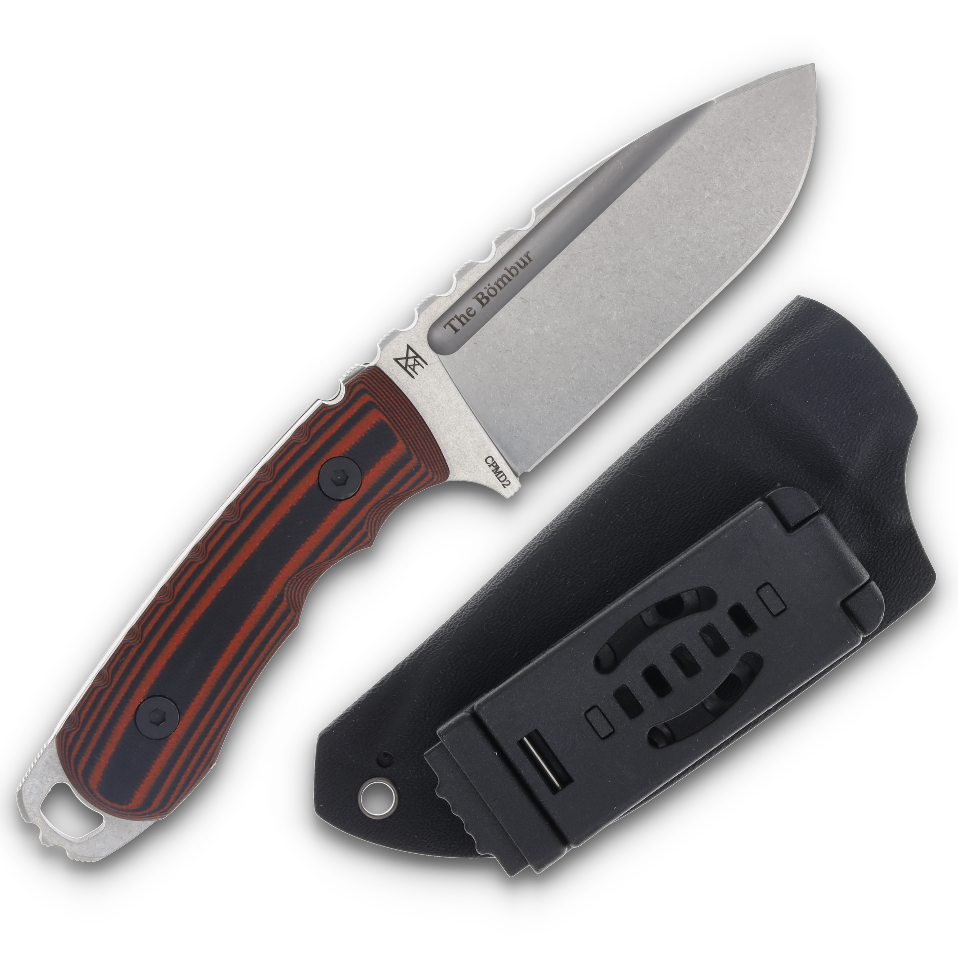 Midgards Messer Bömbur Fixed Blade 3.86in Plain Drop Point MM-BOM-FIX View 2