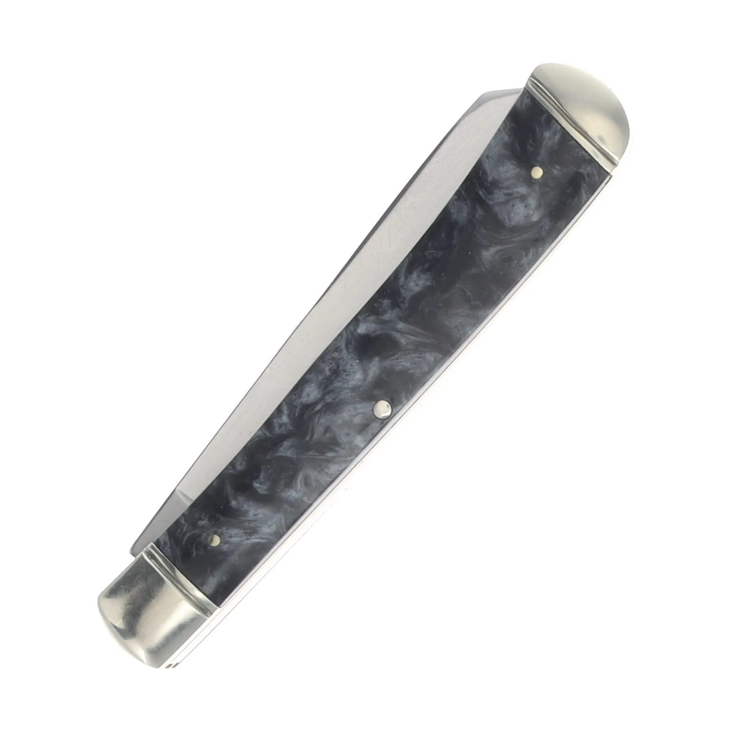 Rough Ryder Black Ice Swirled Synthetic Trapper Pocket Knife RR2692 View 4