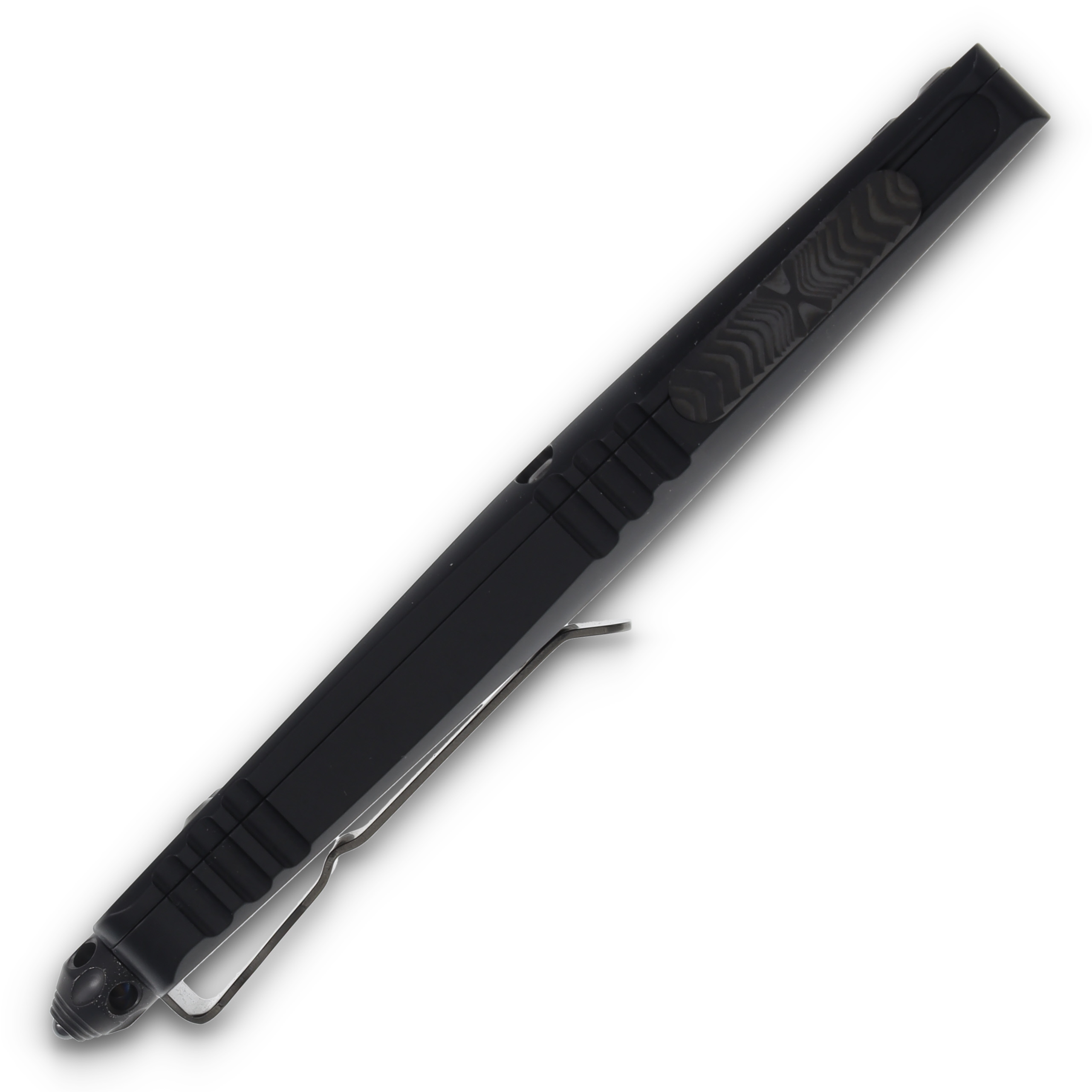 Microtech Combat Troodon -Interceptor Mirror Polish Hefted Black Alloy w/ Dagger Relief & DLC Hardware AUMT142INMPMCK View 5