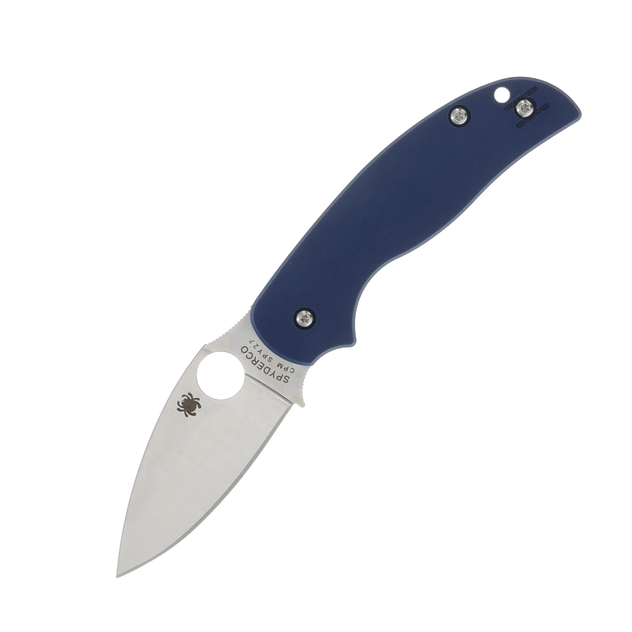 Spyderco Sage 5 Folding Knife Cobalt Blue 3 Inch Plain Satin Leaf SPC123GPCBL View 1