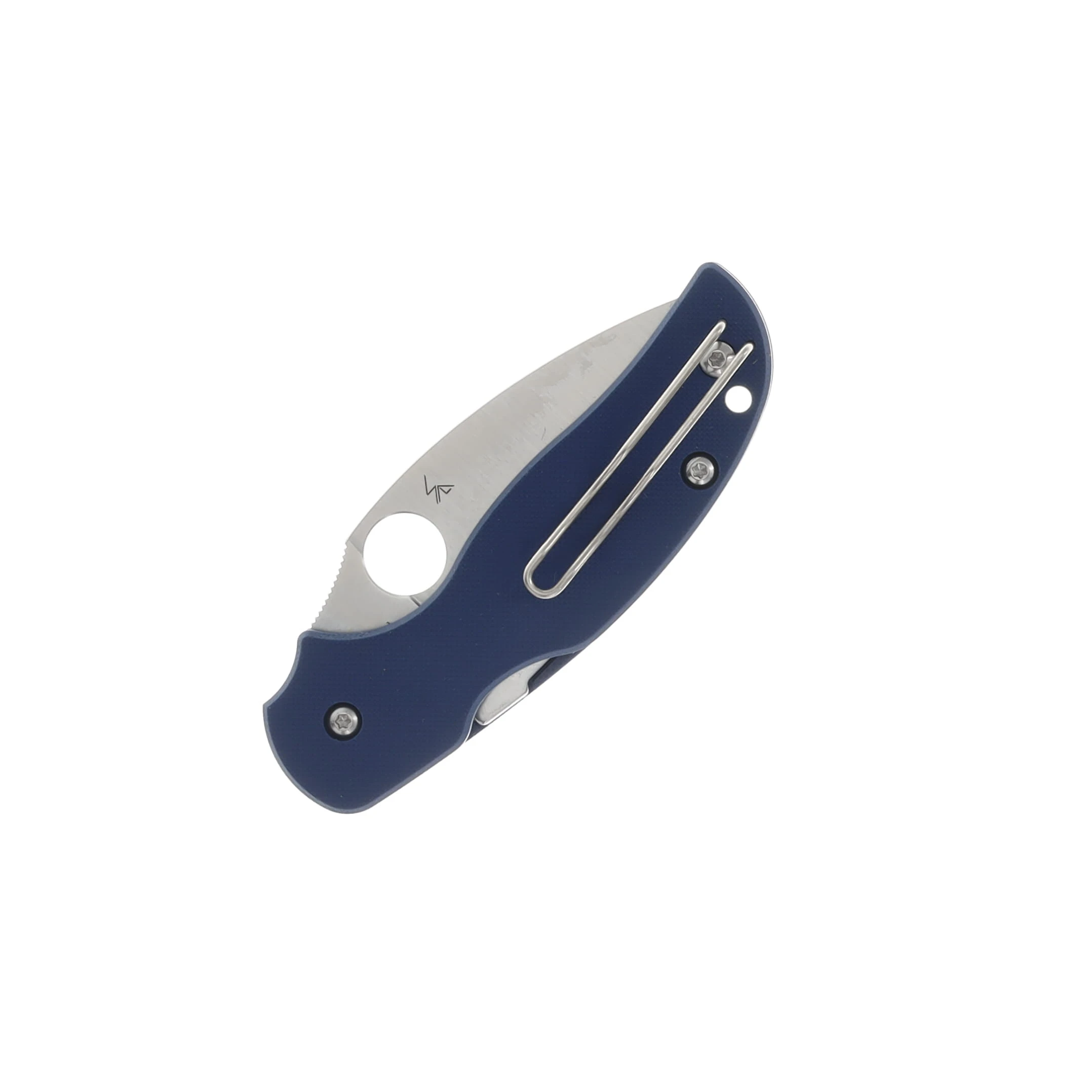 Spyderco Sage 5 Folding Knife Cobalt Blue 3 Inch Plain Satin Leaf SPC123GPCBL View 2