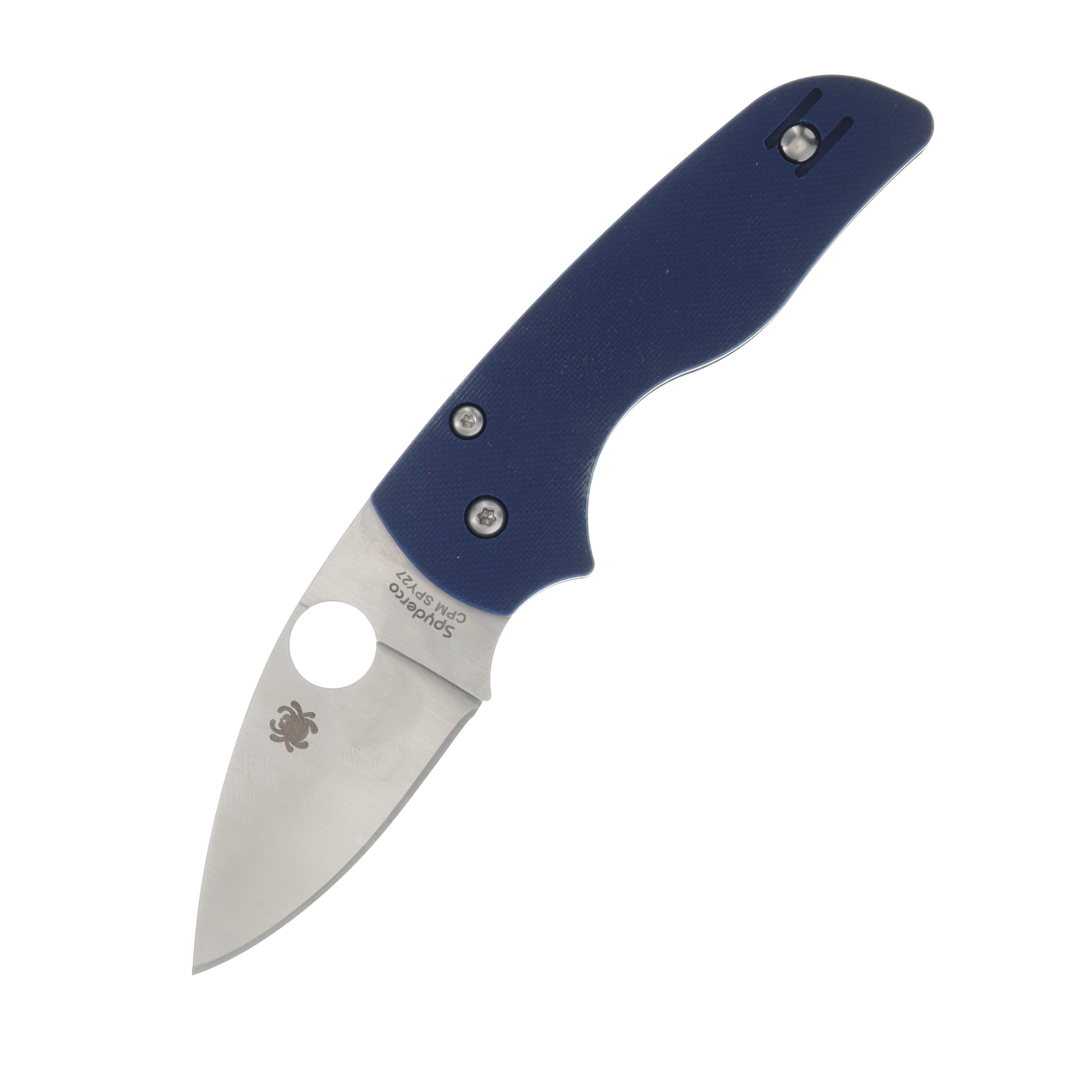 Spyderco Lil Native Cobalt Blue 2.42 Inch Plain Satin Clip Point SPC230GPCBL View 1