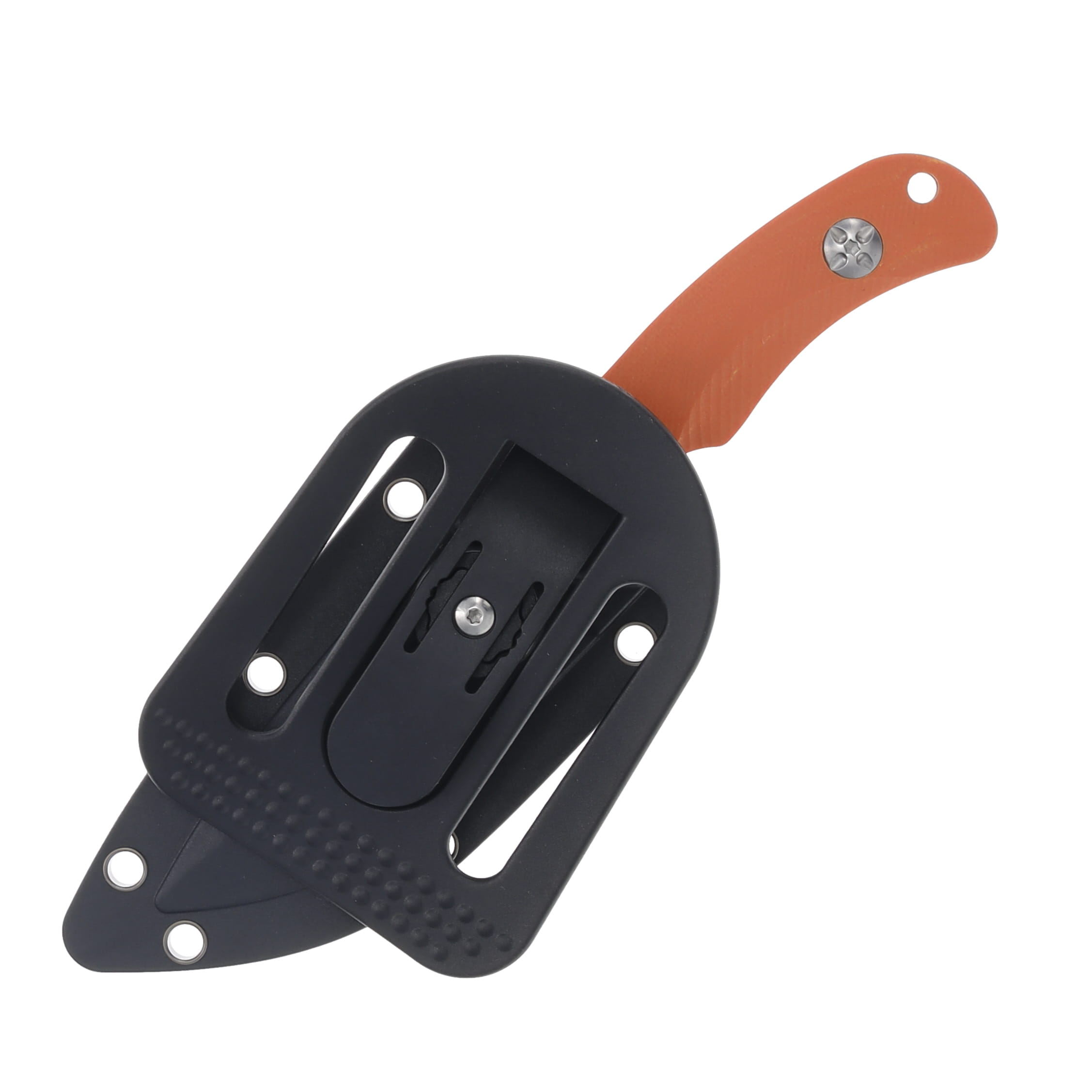 Hen & Rooster Modified Drop Point Orange G-10 Handle Fixed Blade HRI01ORG10 View 7