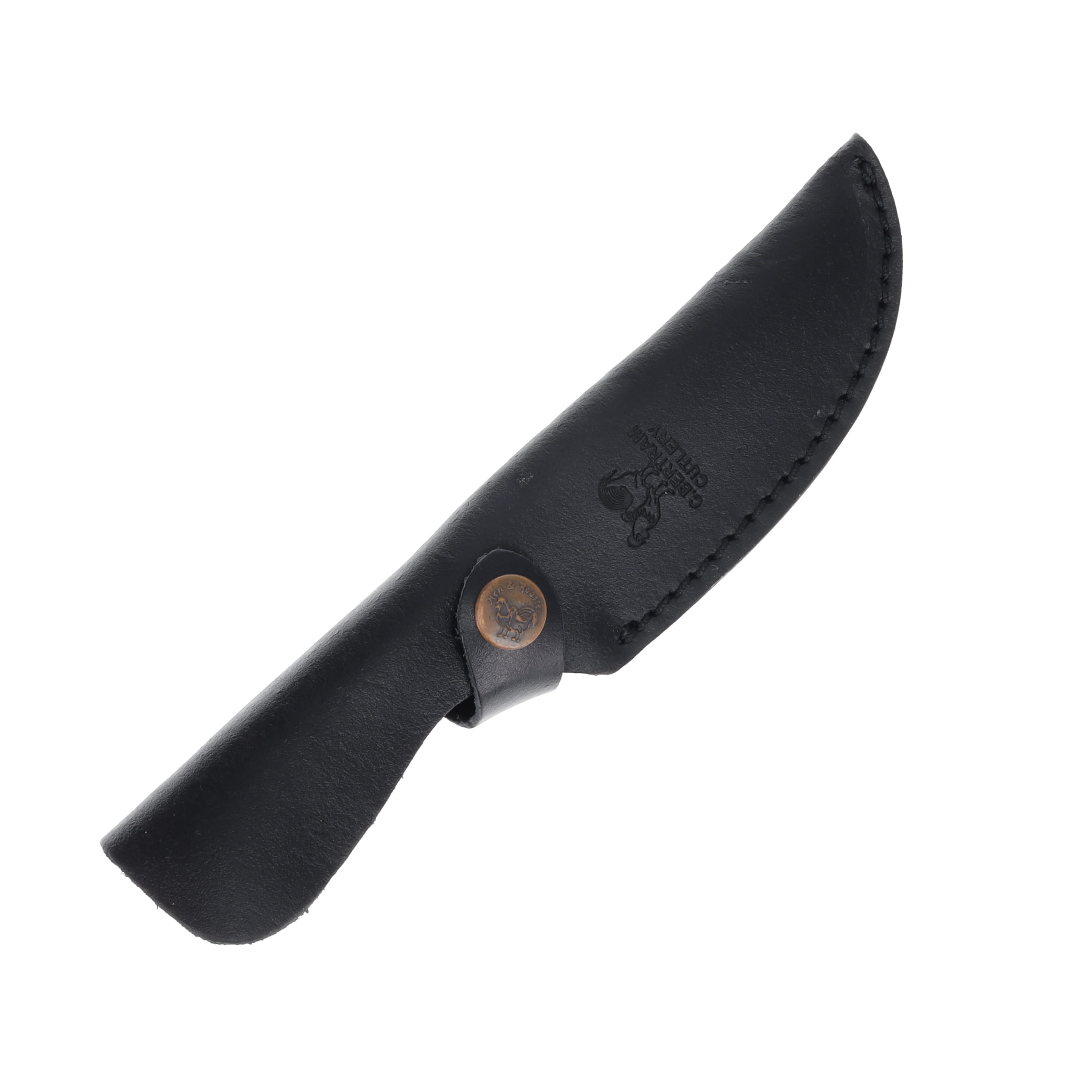 Hen & Rooster Blue and Black 4in Satin Trailing Point Fixed Blade HRI002BL View 5