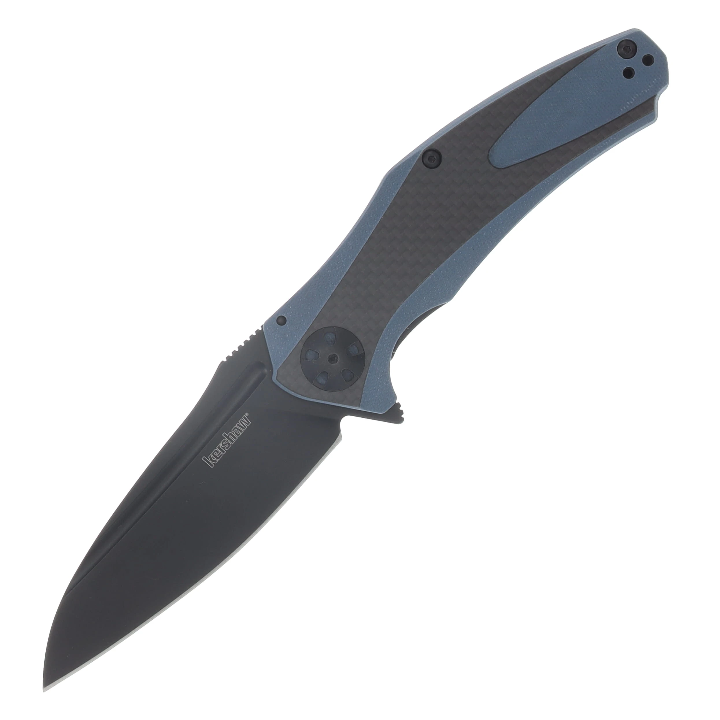 Kershaw Natrix XL Blue and Gray Folding Knife 3.75in Black Drop Point KS7008CFBLK View 1
