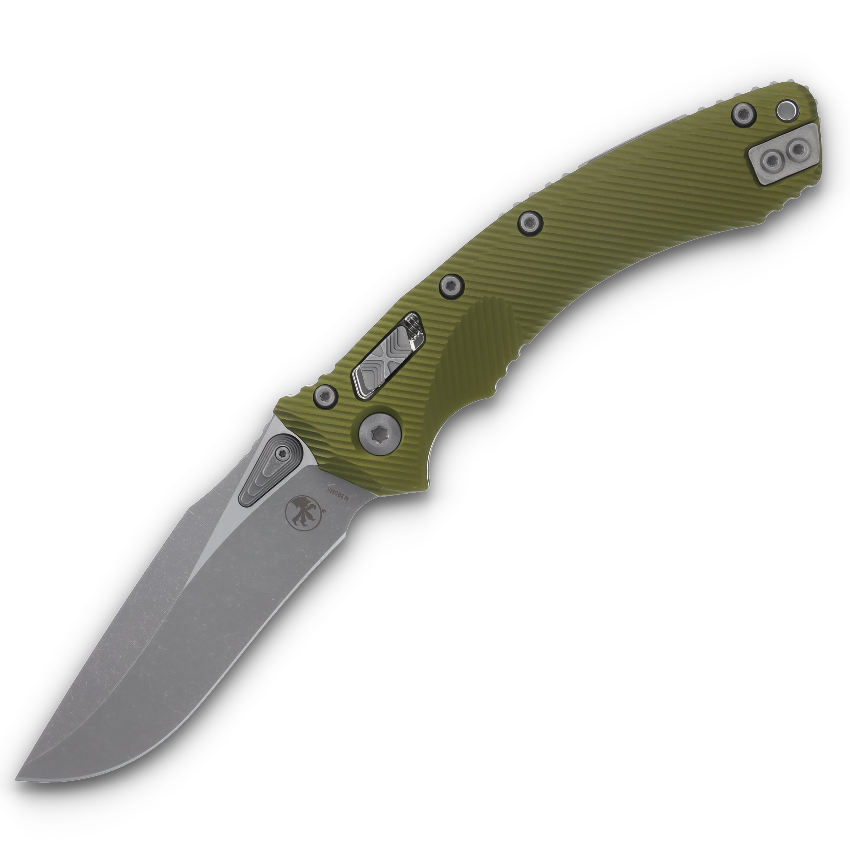 Microtech Amphibian - RAM-LOK S/E Fluted OD Green Apocalyptic Standard MT137RL10APFLOD View 1