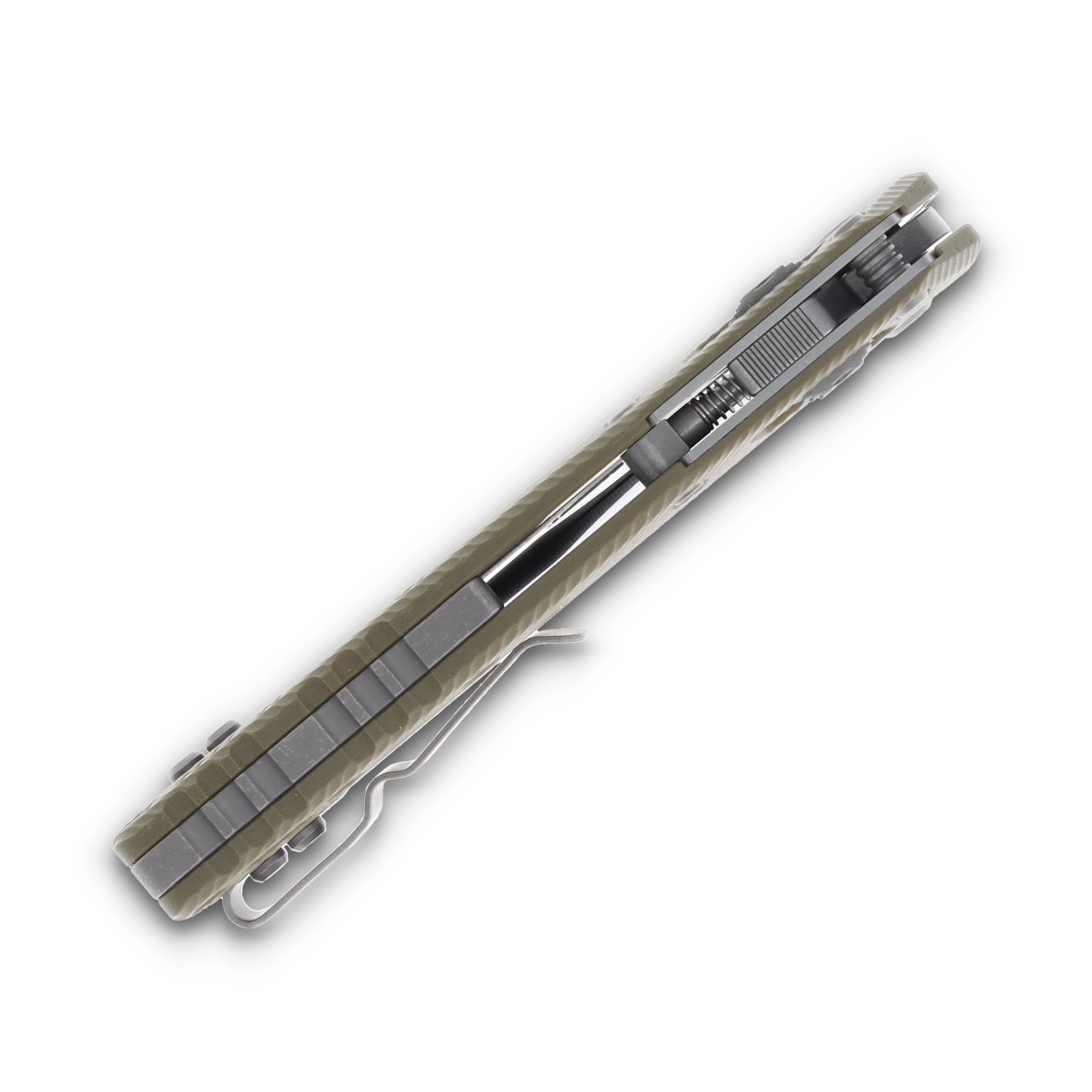 Microtech MSI® S/E Fluted G-10 OD Green Apocalyptic® Standard MT21010APFLGTOD View 8