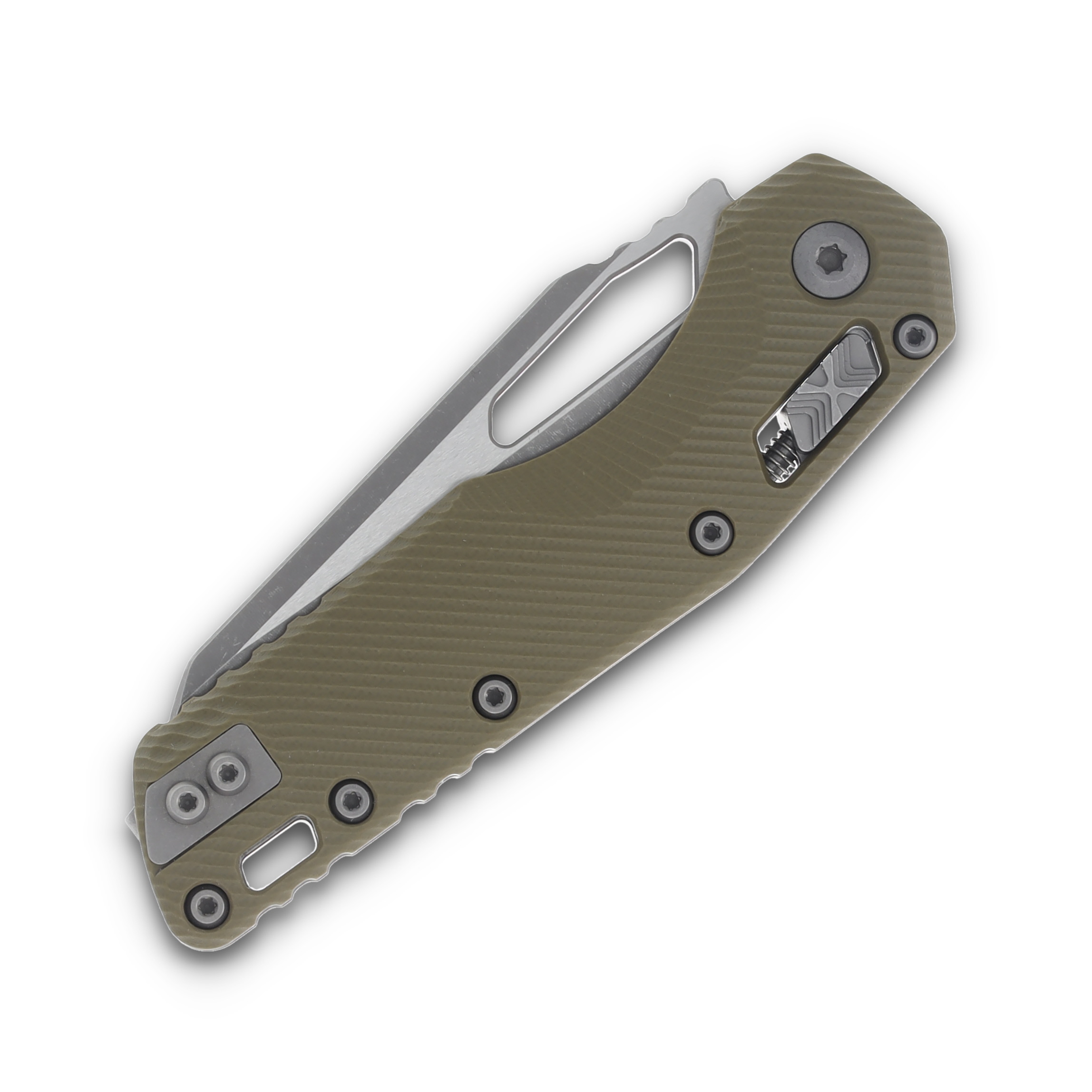Microtech MSI® S/E Fluted G-10 OD Green Apocalyptic® Standard MT21010APFLGTOD View 5