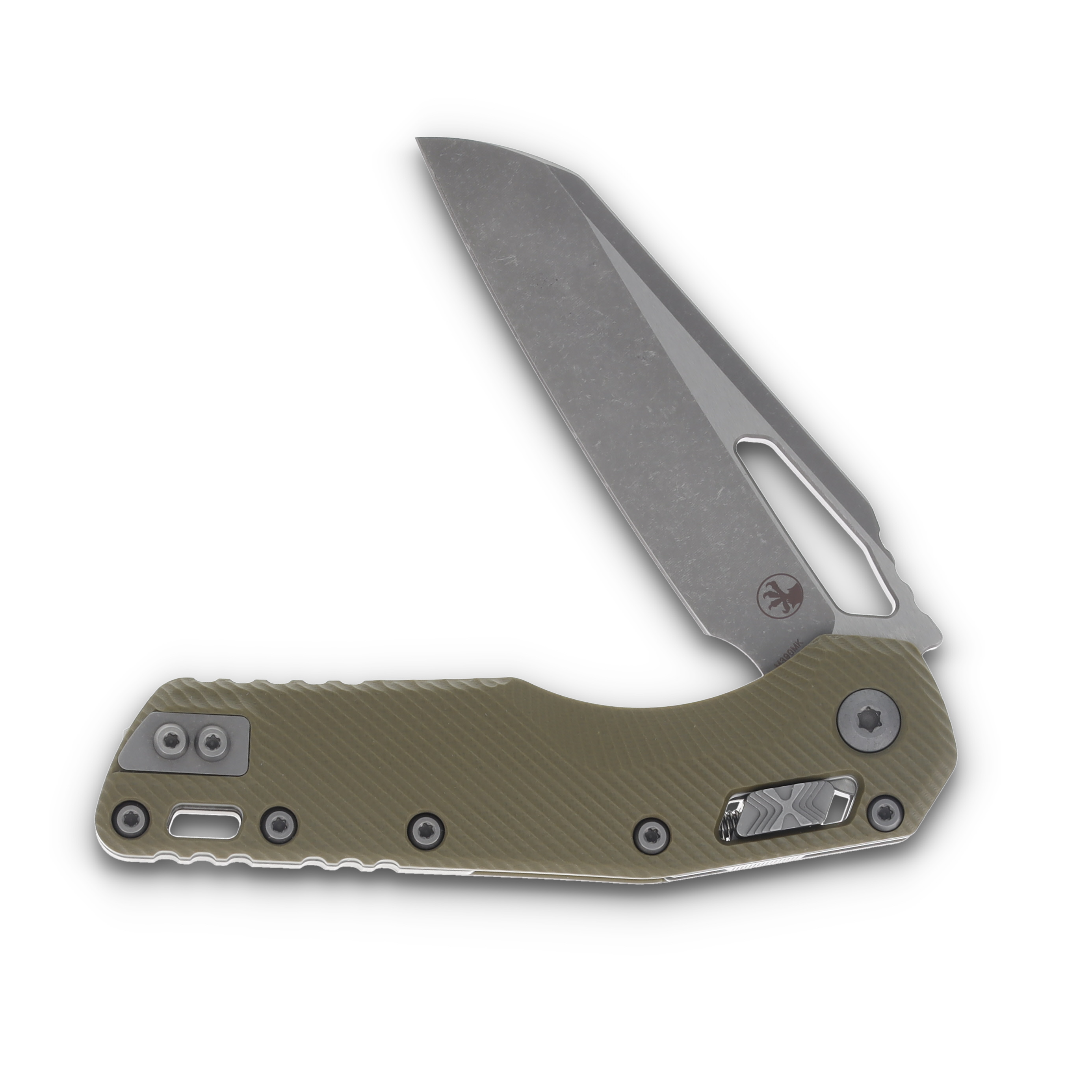 Microtech MSI® S/E Fluted G-10 OD Green Apocalyptic® Standard MT21010APFLGTOD View 3