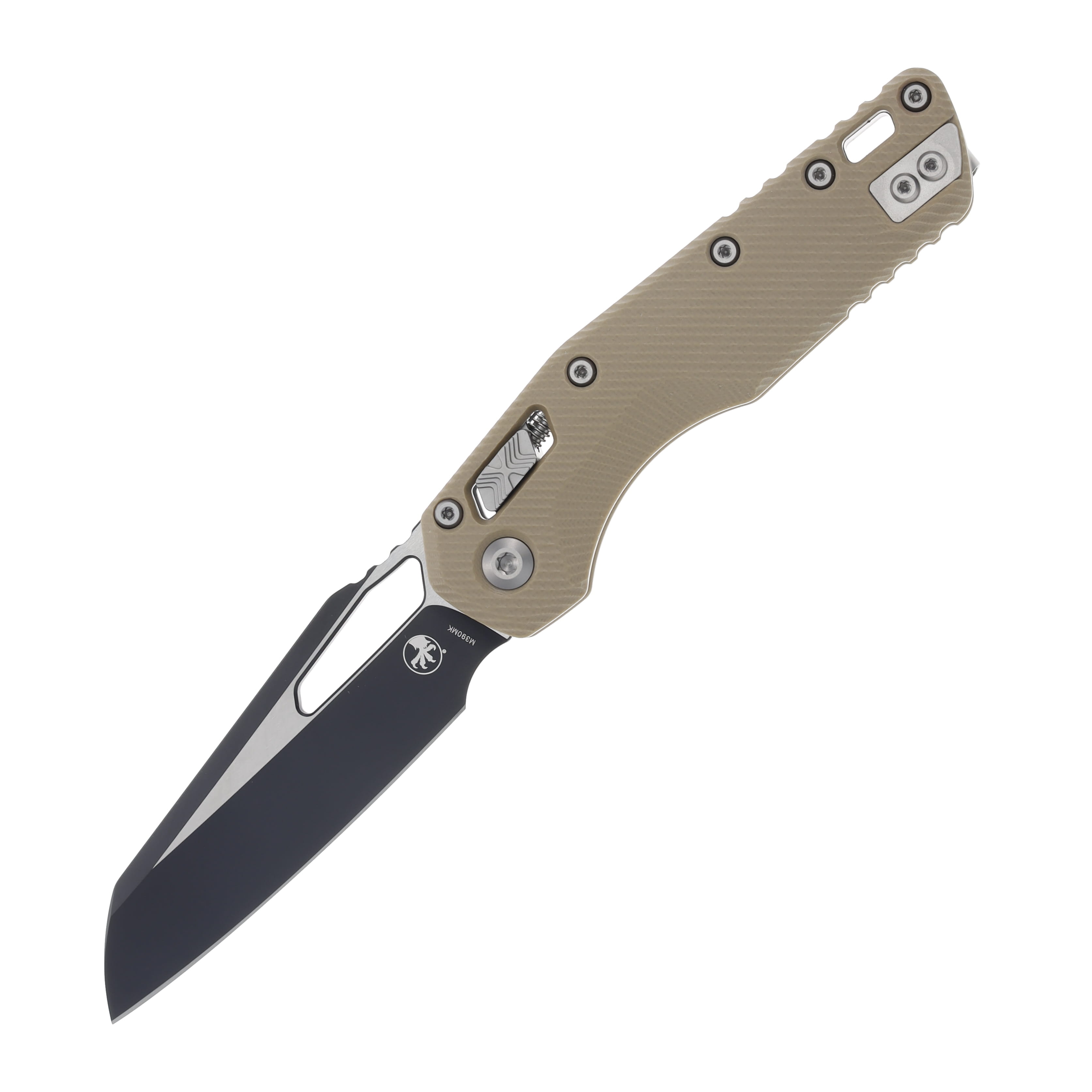 Microtech MSI Black SE Stonewash Fluted G-10 Tan MT2101FLGTTA View 1