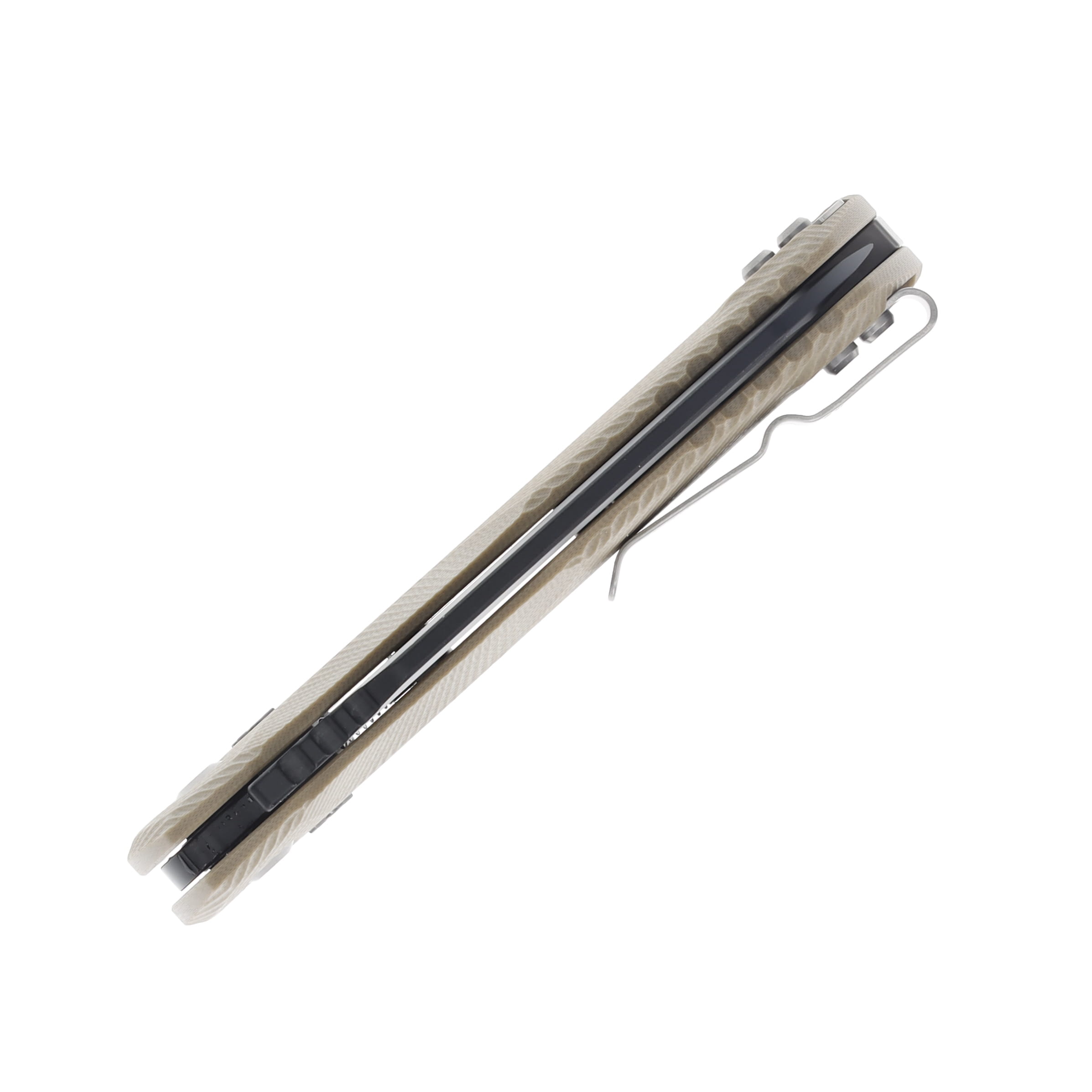 Microtech MSI Black SE Stonewash Fluted G-10 Tan MT2101FLGTTA View 7